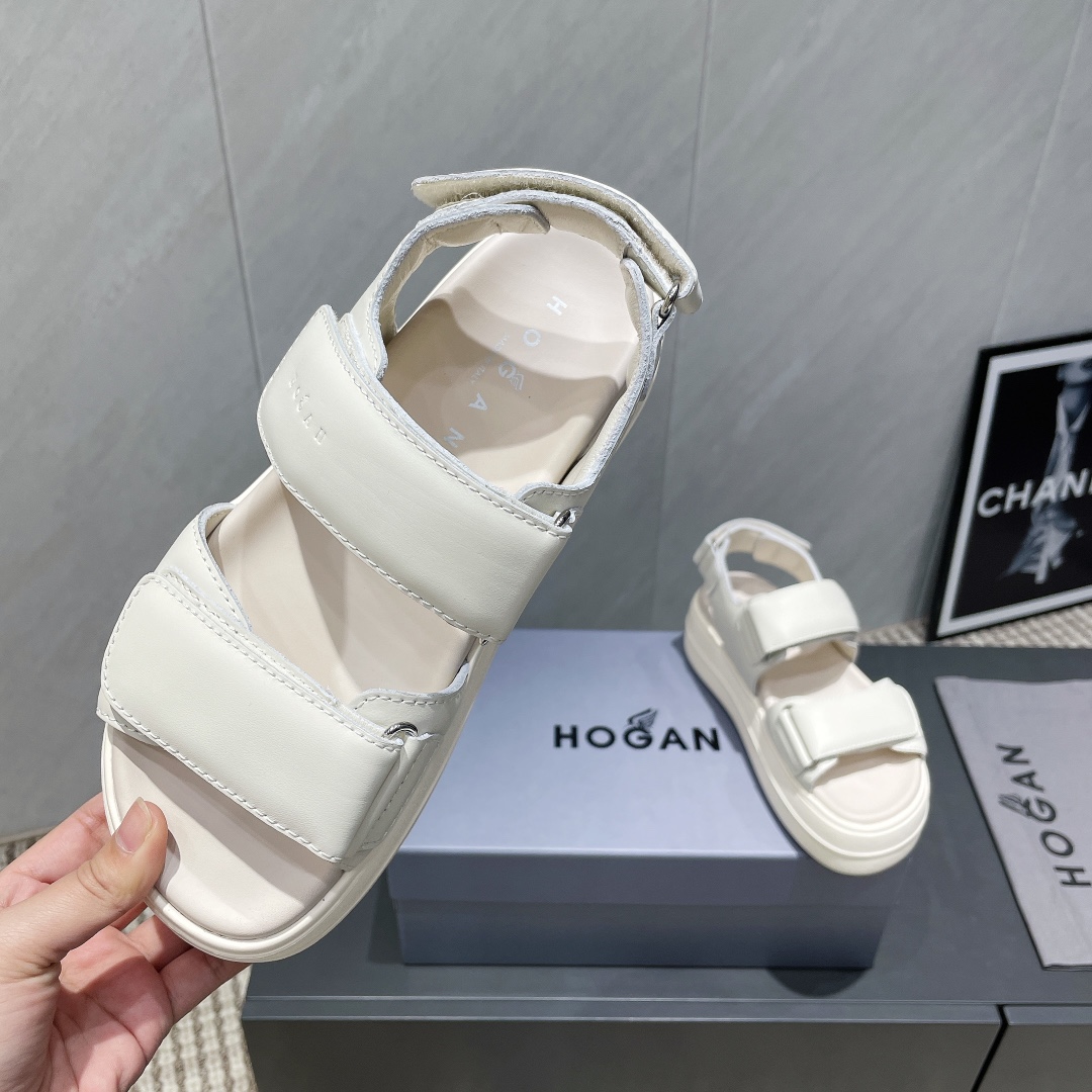 Hogan Women's Casual Hook & Loop Platform Sandals - Comfortable & Stylish 8 i1746515156 8907 7