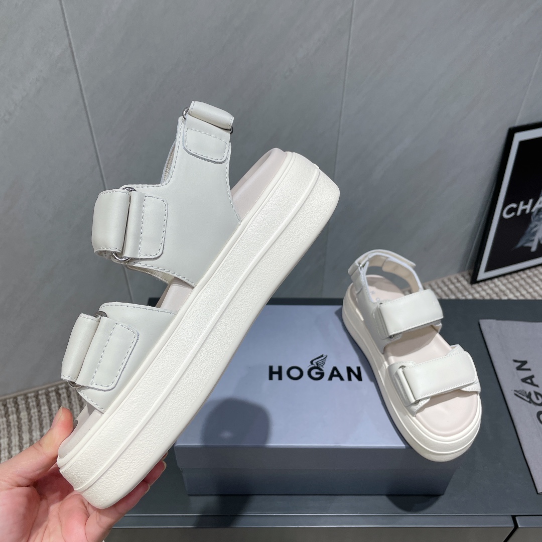 Hogan Women's Casual Hook & Loop Platform Sandals - Comfortable & Stylish 7 i1746515156 9310 8