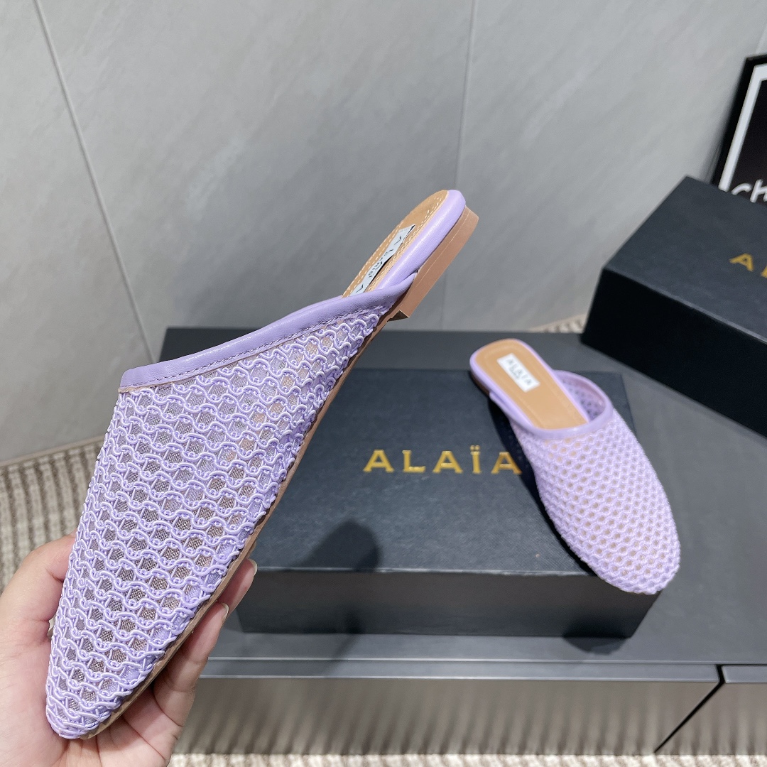 Alaïa Spring Half-Slipper Flats - Fashionable and Elegant Women's Shoes 6 i1746686130 347 4