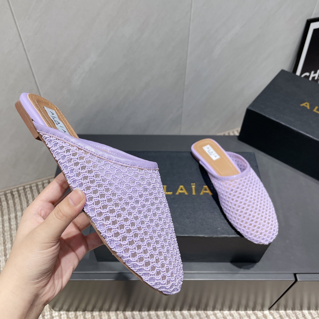 Alaïa Spring Half-Slipper Flats - Fashionable and Elegant Women's Shoes 1 Alaïa Spring Half-Slipper Flats - Fashionable and Elegant Women's Shoes