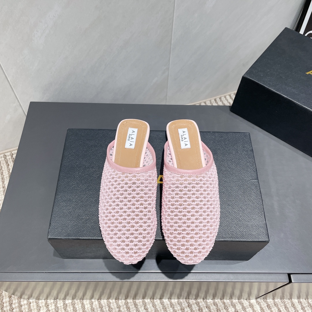 ALAIA 2025 Spring Flat Half Slippers - Fashionable and Elegant 3 i1746686592 1816 5