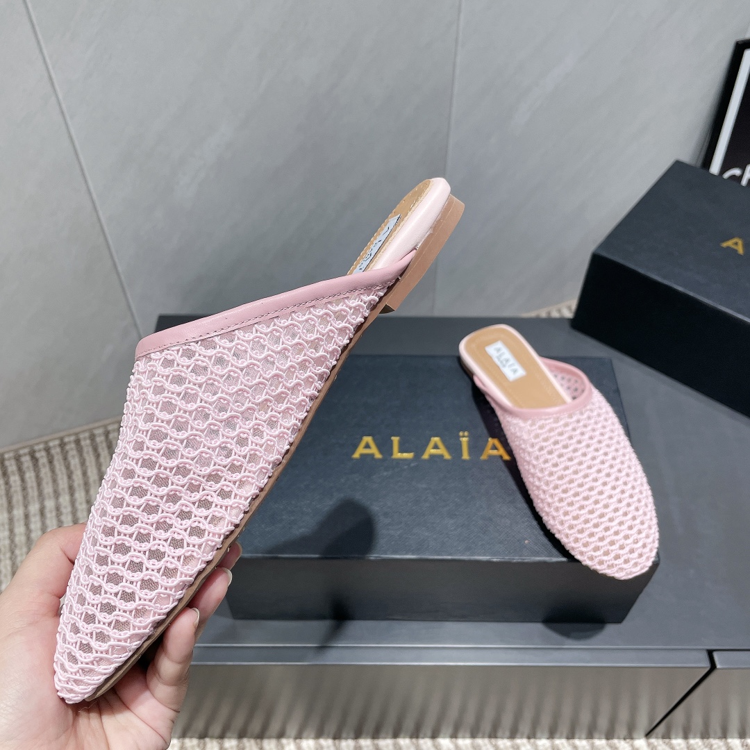 ALAIA 2025 Spring Flat Half Slippers - Fashionable and Elegant 6 i1746686593 4954 8