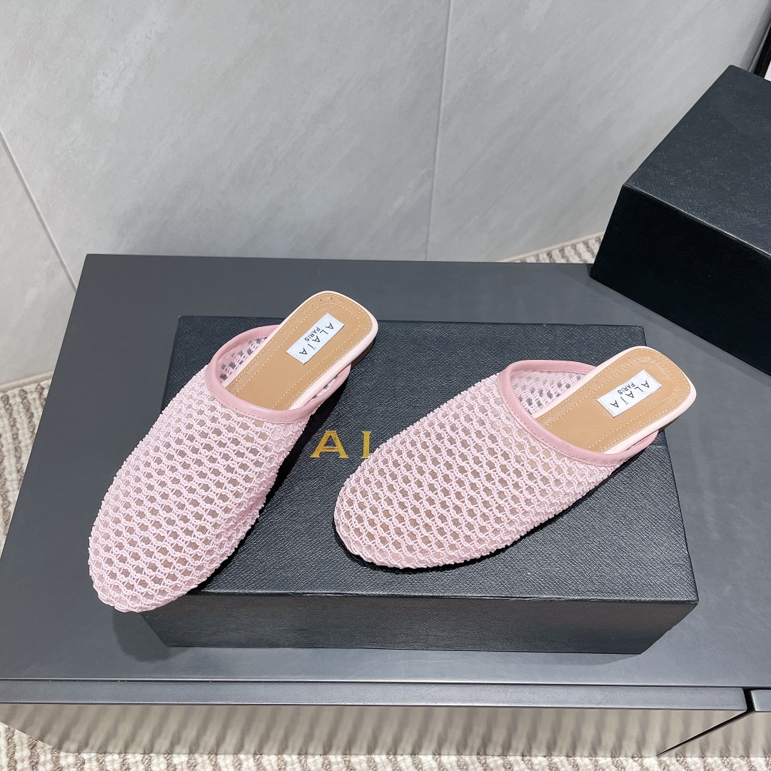ALAIA 2025 Spring Flat Half Slippers - Fashionable and Elegant 5 i1746686593 759 7