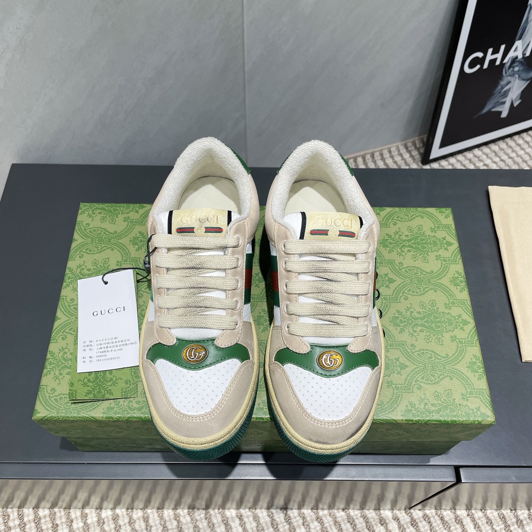 NO:402468,: Women's men's size 'Top Version' [Couple's Small Dirty Shoes] G Home Gucci Small Dirty Shoes Full Series Upgrade Long-term Production GG Gucci Series Old Casual Dirty Shoes Showcase ZP Developed Pure Original Version... Metal Double G Crystal Cylindrical Mark... Gucc Original Pattern Webbing... Upper Stain Color Cowhide Staining Classic Double G Cloth Fabric: Customized Cowhide All Oil-Edge Sealing Process Inner: Customized Original Towel Cloth, Delicate Soft, More Comfortable and Breathable Foot: Cowhide Latex Injection Molding, Private Moulded Steel Printing Outsole: Original Open-Model Two-Color TPU Sole (Lower Layer, Narrow Upper Layer) Packaging: Original Aircraft Box Packaging Size: 35-44 (Female 34.41.42 Male 38.45.46 Customized No Returns and Exchanges)  Color: Official website synchronous update, casual shoes/sports shoes, gucci, gucci, gucci, gucci, gucci, sneakers, cowhide19860909:女男码《顶级版本》【情侣款小脏鞋】 G家古驰小脏鞋全系列升级 长期做货 GG古奇系列做旧休闲小脏鞋走秀款 ZP开发纯原版本……金属双G水晶圆柱形标……Gucc原版纹织带……鞋面擦色牛皮磨砂拼接经典双G布 面料:定制牛皮全油边封口工艺 内里:定制原版毛巾布里,细腻柔软更舒适透气 垫脚:牛皮乳胶注塑一体,私模钢印  大底:原版开模双色TPU大底(下层宽,上层窄) 包装:原版飞机盒包装 码数:35-44（女34.41.42男38.45.46定制不退换） 颜色:官网同步更新,休闲鞋/运动鞋,gucci,gucci,gucci,sneakers,cowhide,Women's Shoes