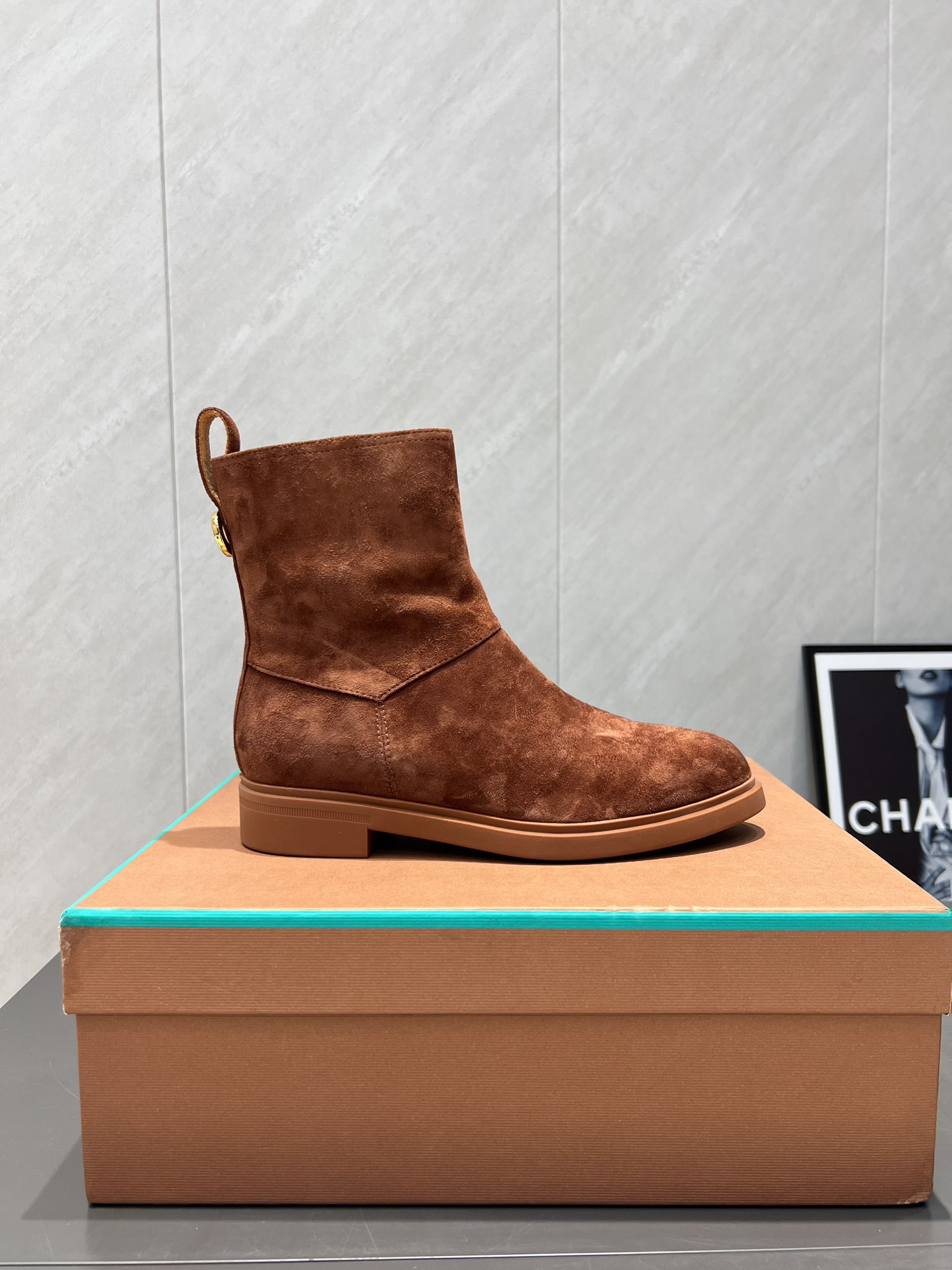 Loro Piana Women's Suede Round Toe Ankle Boots - Luxurious & Comfortable 6 i1755281921 2365 8