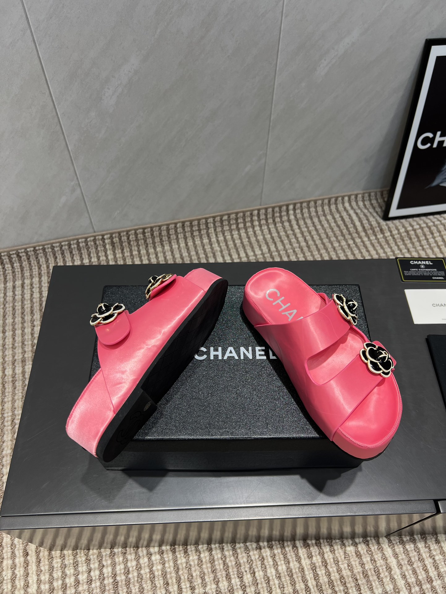 Chanel Flower Accent Beach Sandals | Chic & Comfortable Summer Slides 9 i1755418897 4045 3