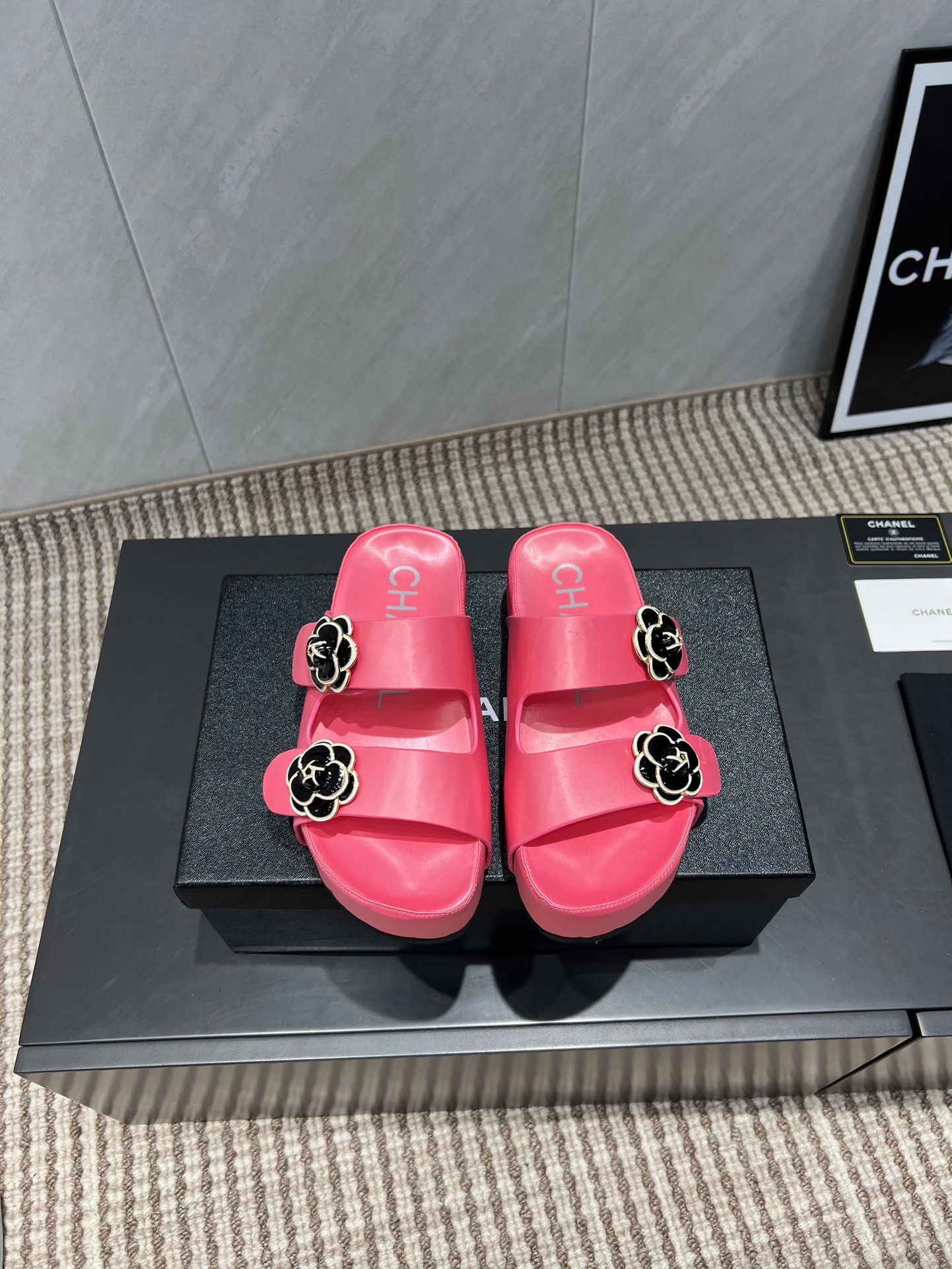 Chanel Flower Accent Beach Sandals | Chic & Comfortable Summer Slides 2 i1755418898 2844 6