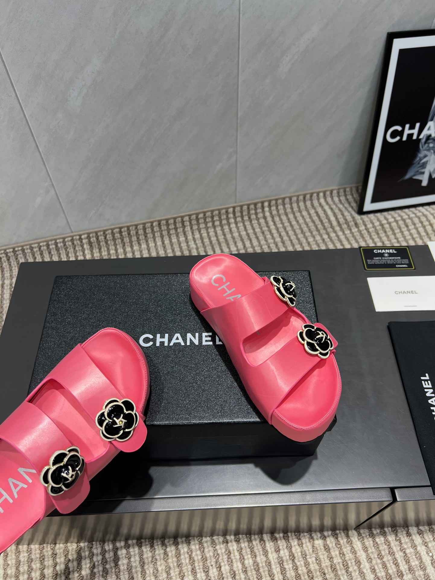 Chanel Flower Accent Beach Sandals | Chic & Comfortable Summer Slides 8 i1755418898 3689 5