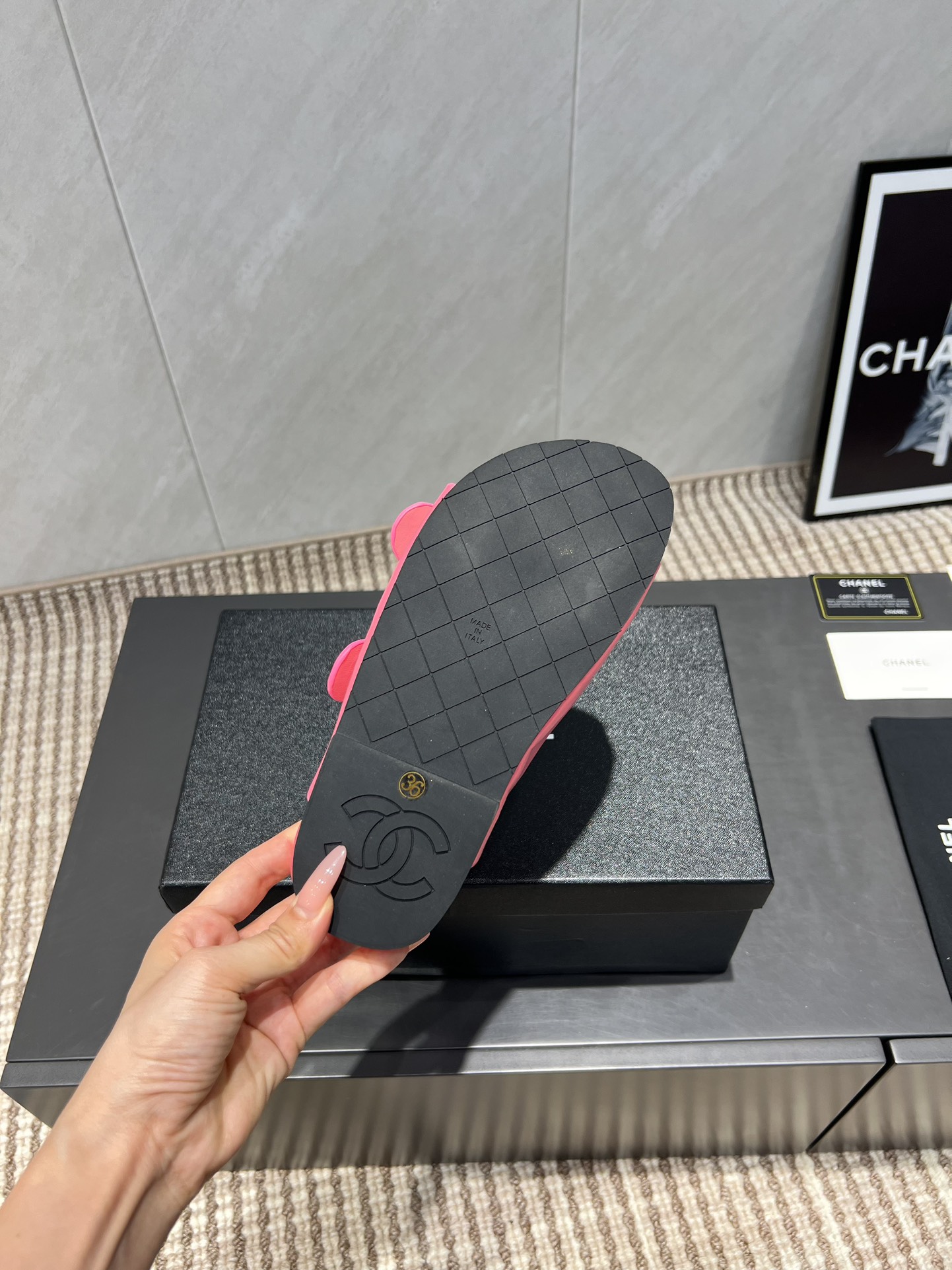 Chanel Flower Accent Beach Sandals | Chic & Comfortable Summer Slides 10 i1755418898 5161 4