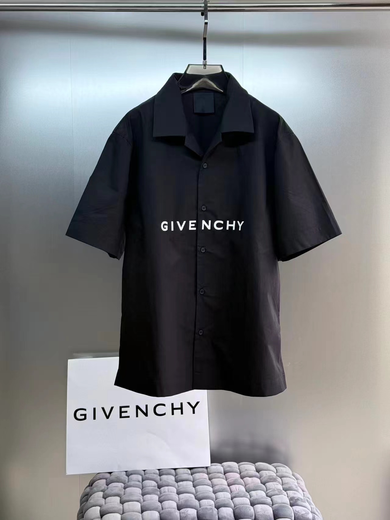 NO:821146,G V C 26/S S lapel shirt S M L19860909G V C 26/S S翻领衬衫S M L X L齐码现货,纪梵希-服装,givenchy,shirts,,Women's clothing