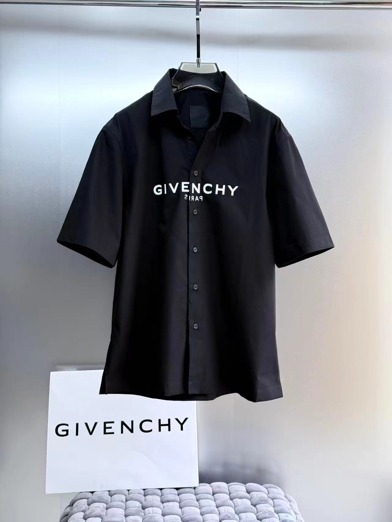 NO:821155,G V C 26/S S phantom letter shirt S M L19860909G V C 26/S S幻影字母衬衫 S M L X L齐码现货,纪梵希-服装,givenchy,shirts,,Women's clothing