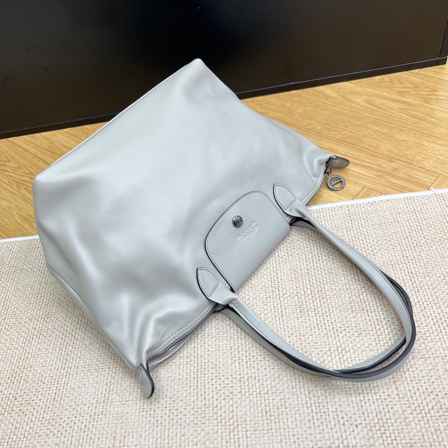 LONGCHAMP Le Pliage Xtra series women's bag medium shoulder tote bag, this bag is made of imported cowhide!