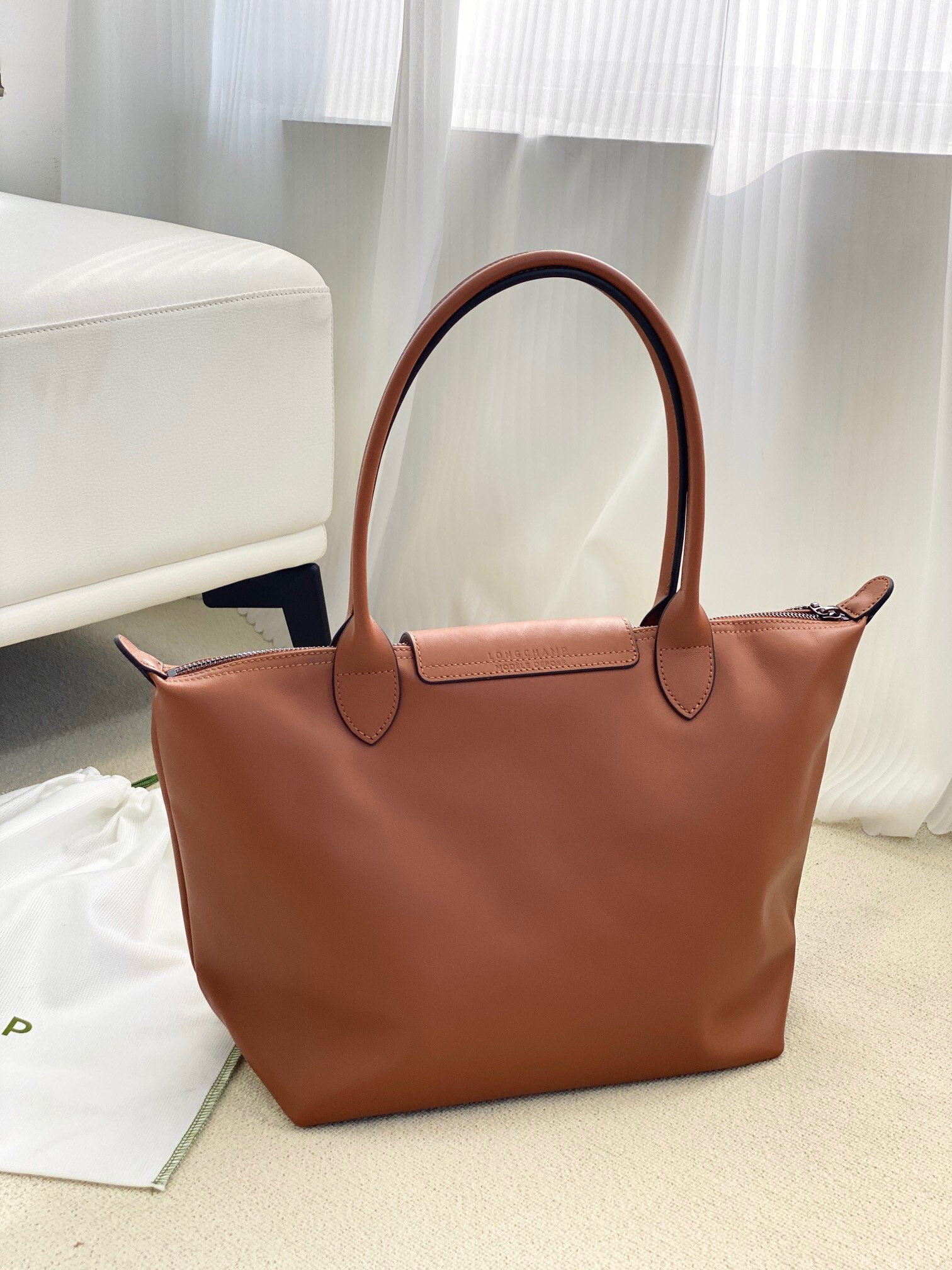 LONGCHAMP Le Pliage Xtra series women's bag medium shoulder tote bag, this bag is made of imported cowhide!