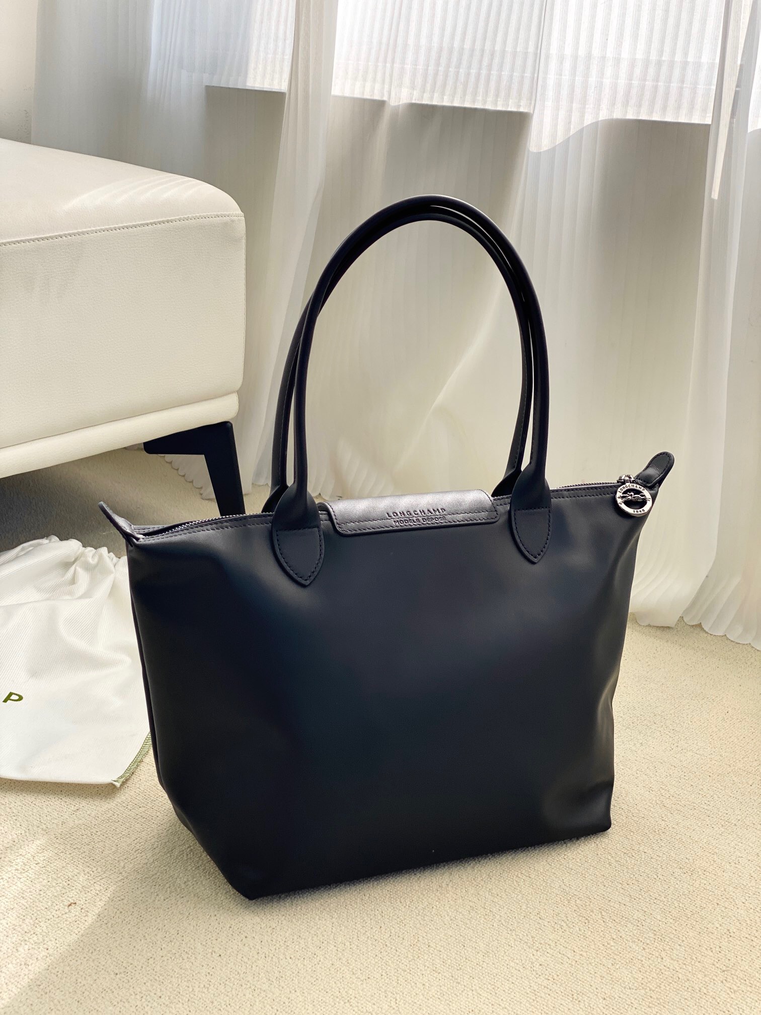 LONGCHAMP Le Pliage Xtra series women's bag medium shoulder tote bag, this bag is made of imported cowhide!