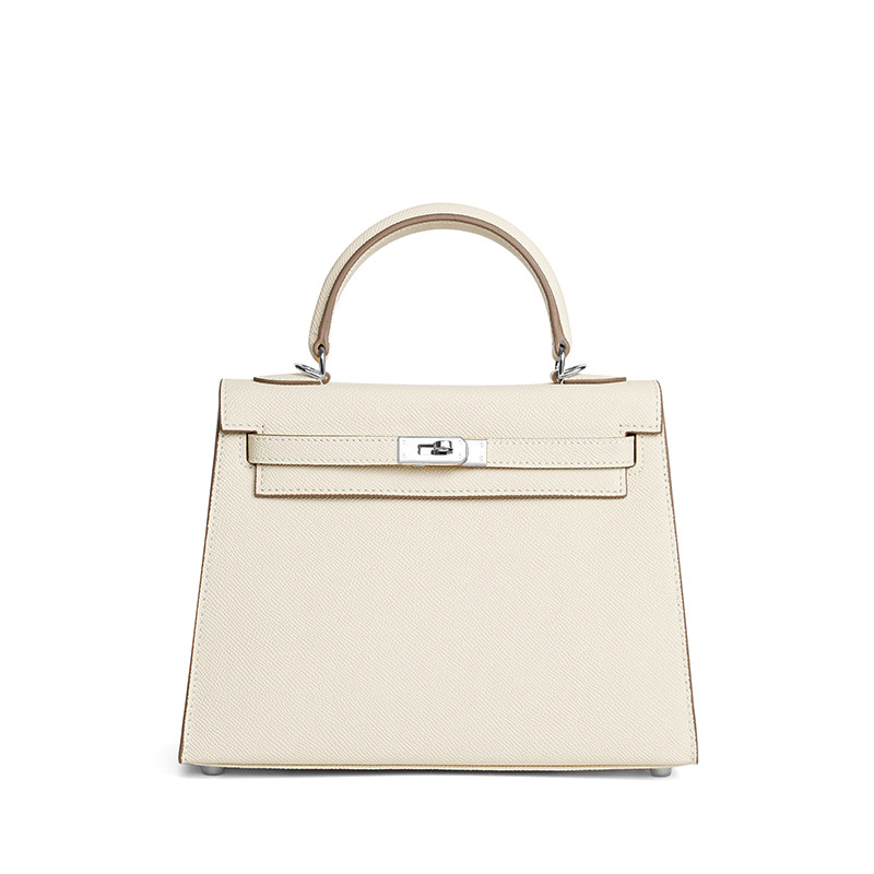 Kelly EP leather Milkshake white 22/25/28cm golden or silver hardware