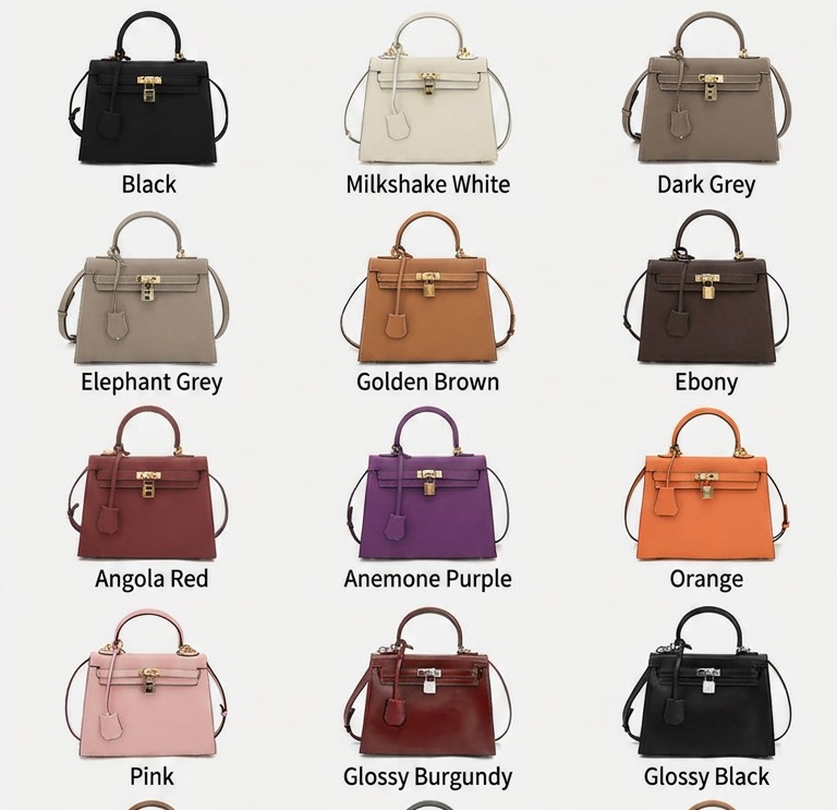 Kelly EP leather 19cm golden hardware