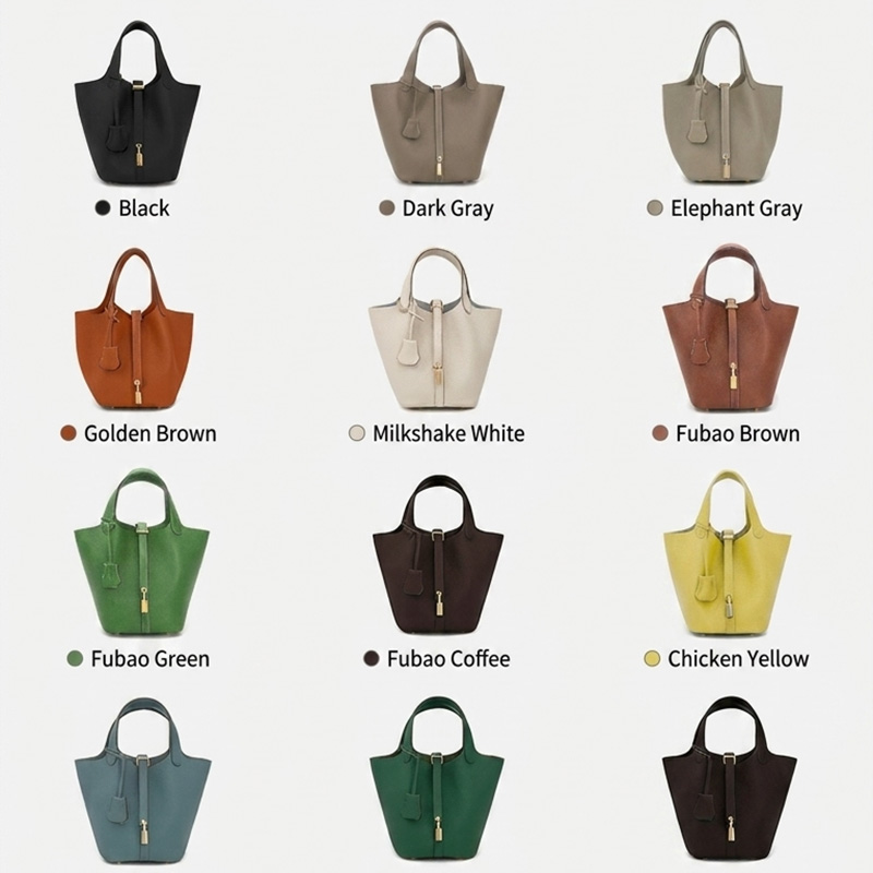 Order Piction 22cm gold or silver hardware togo cow leather