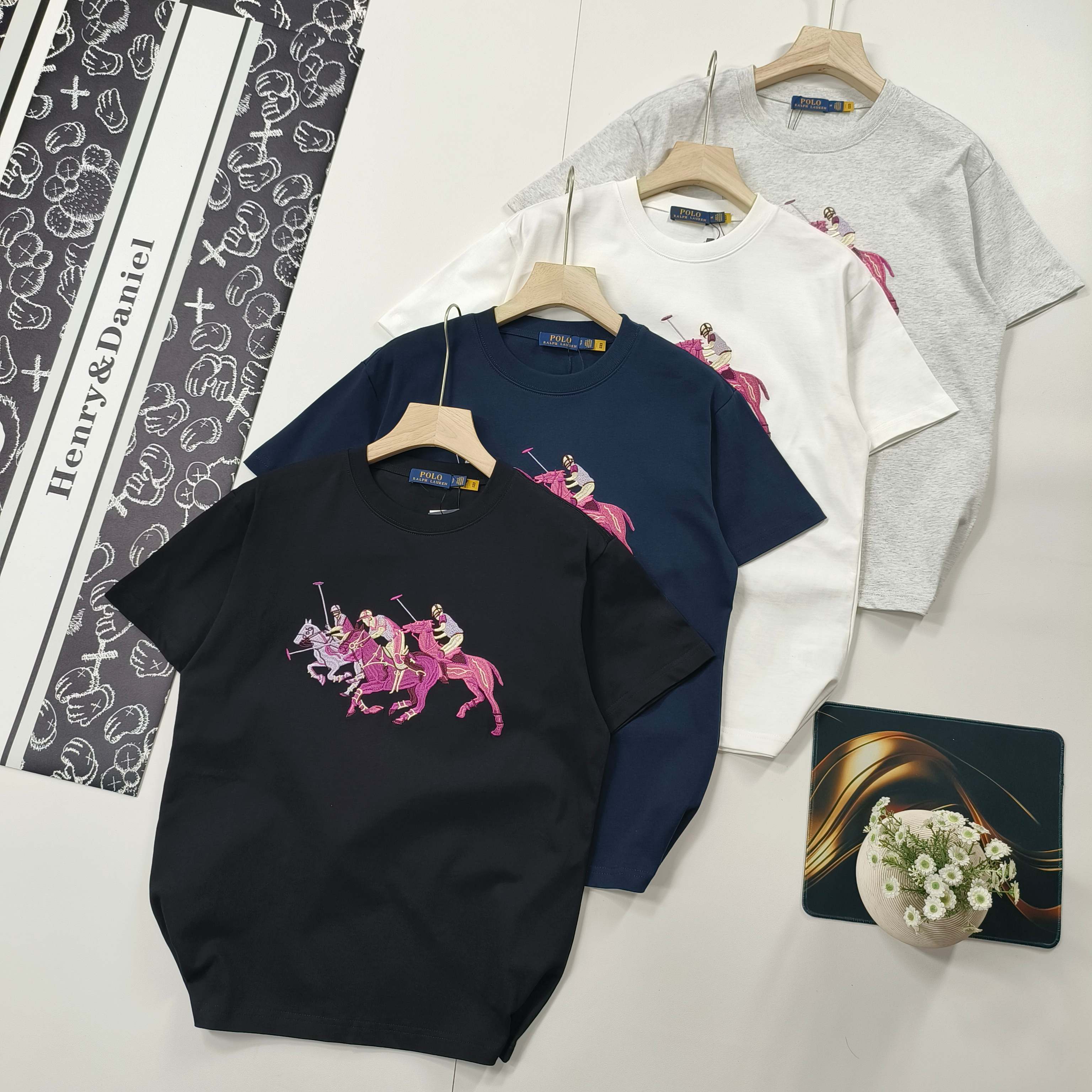 Polo Ralph Lauren Embroidered Crew Neck T-Shirt | Classic Fit, Soft Cotton