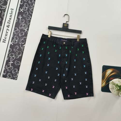 Louis Vuitton Embroidered Denim Shorts - Summer 2025 Collection 1 Louis Vuitton Embroidered Denim Shorts - Summer 2025 Collection
