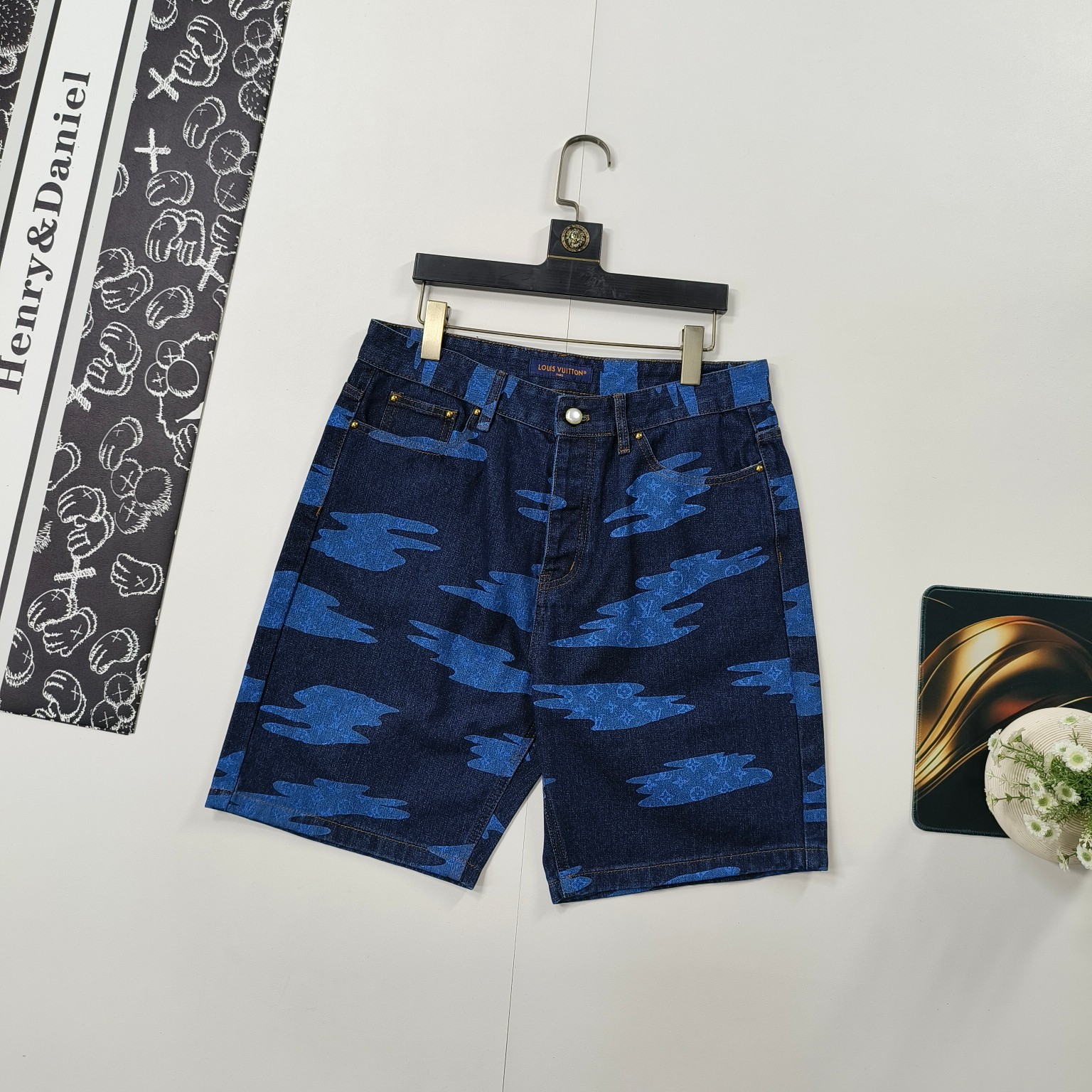 Louis Vuitton 2025 Summer Denim Shorts - Blue, High-Quality, Sizes S to XL