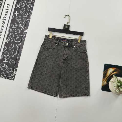 Louis Vuitton Monogram Jacquard Denim Shorts - Summer 2025 Collection 1 Louis Vuitton Monogram Jacquard Denim Shorts - Summer 2025 Collection