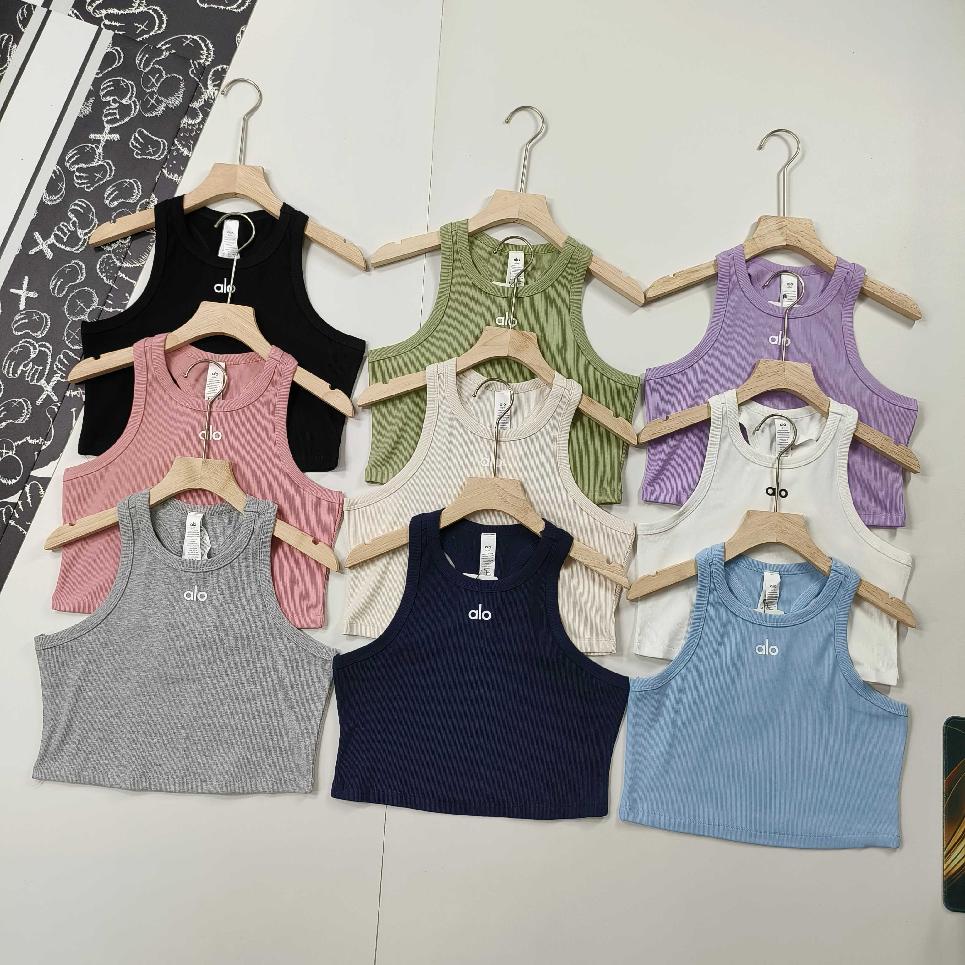 ALO Women's Tank Top - Macaron Candy Colors, Lightweight & Breathable