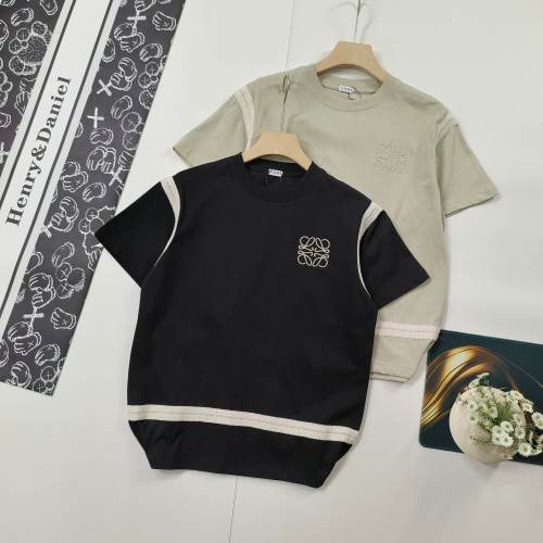 Loewe 25SS Classic Embroidered T-Shirt Short Sleeve Tee - High Quality 1 Loewe 25SS Classic Embroidered T-Shirt Short Sleeve Tee - High Quality