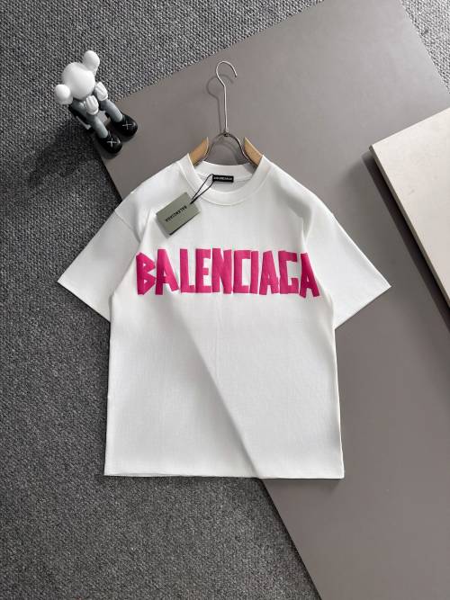 Balenciaga 25SS Men's Crew Neck Short Sleeve T-Shirt, High Quality 1 Balenciaga 25SS Men's Crew Neck Short Sleeve T-Shirt, High Quality