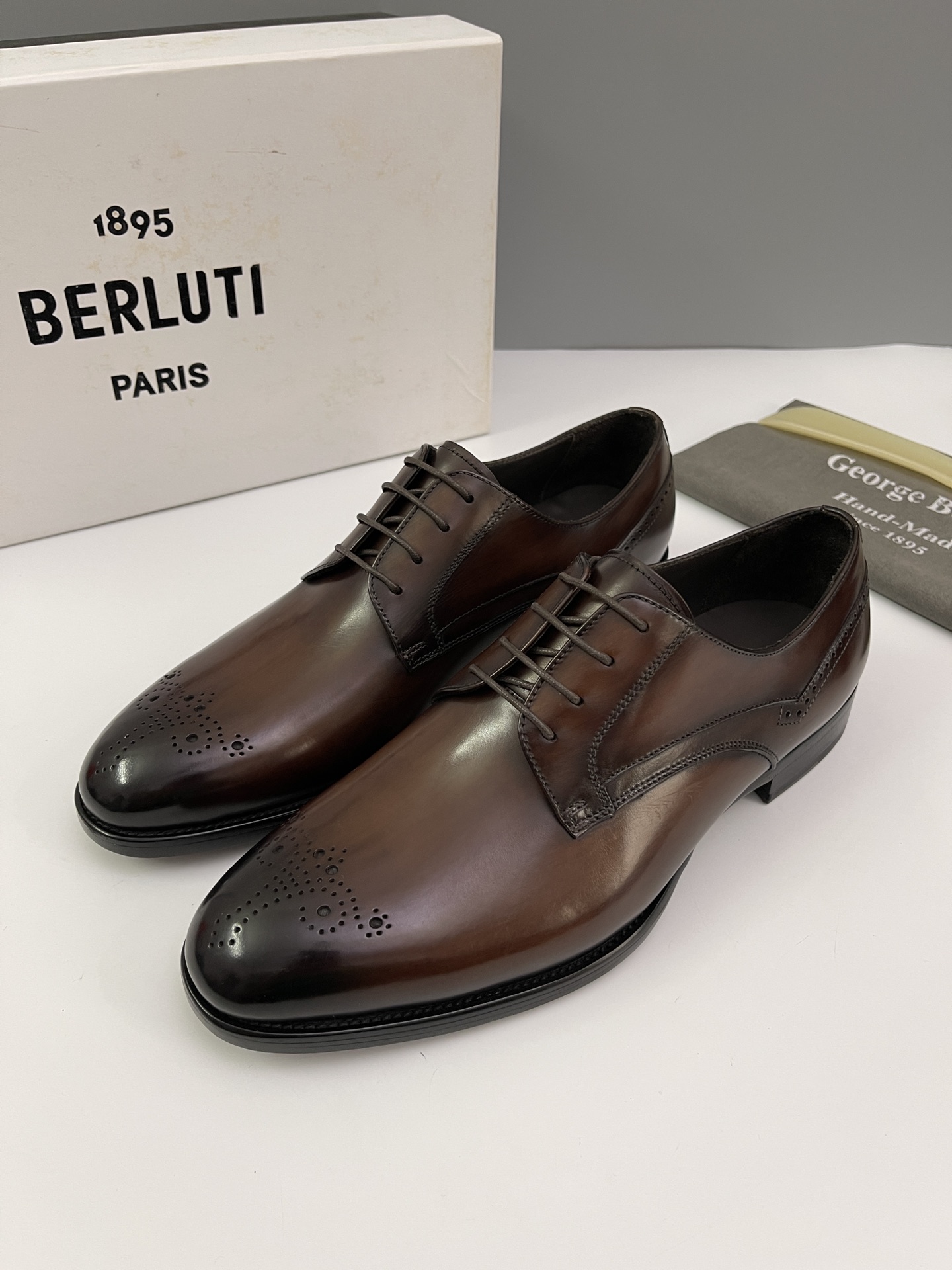 Berlut* Bruti nuevos zapatos formales de los hombres coloreados a mano envío Selección de alta calid