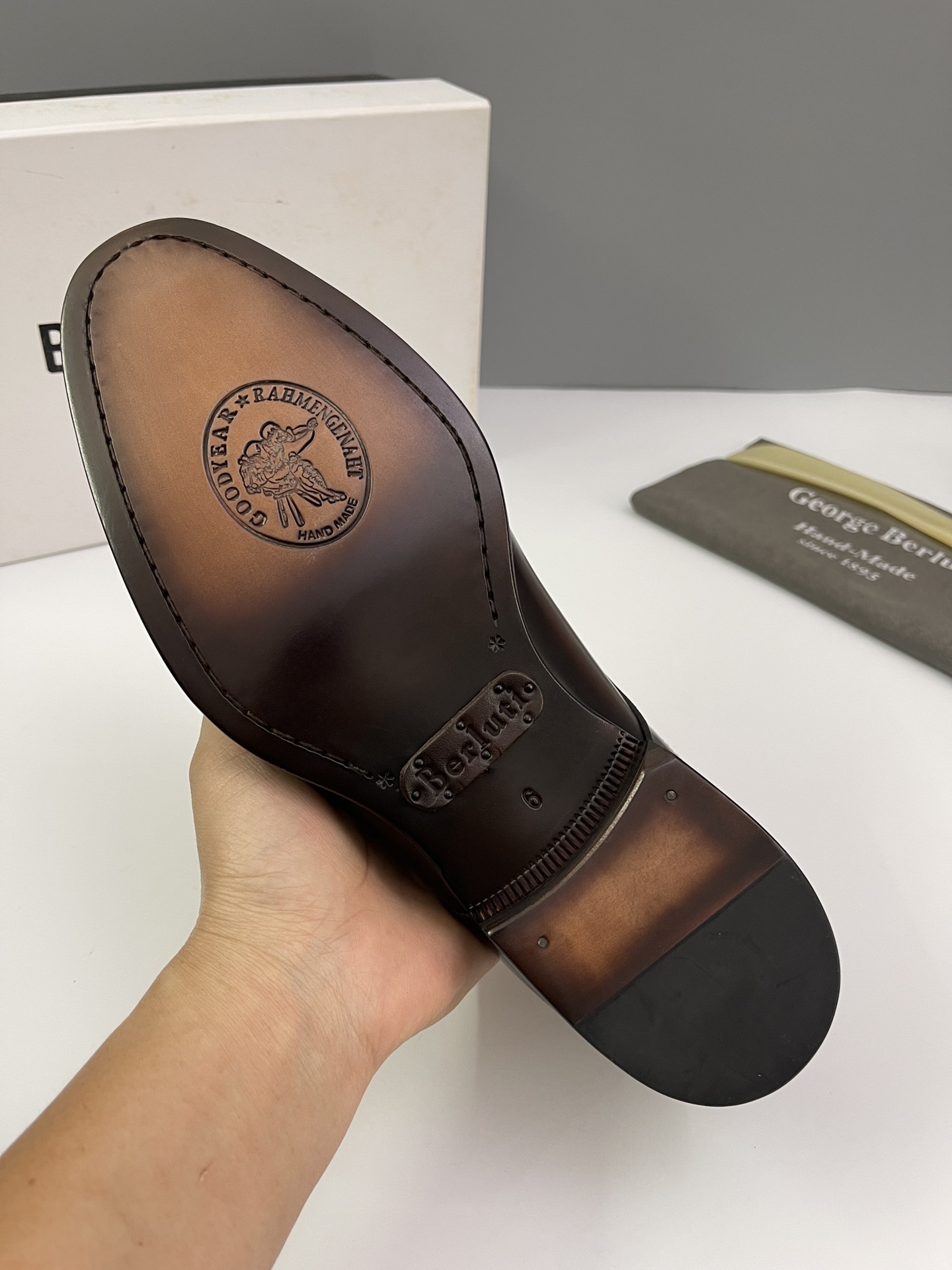 Berlut* Bruti nuevos zapatos formales de los hombres coloreados a mano envío Selección de alta calid