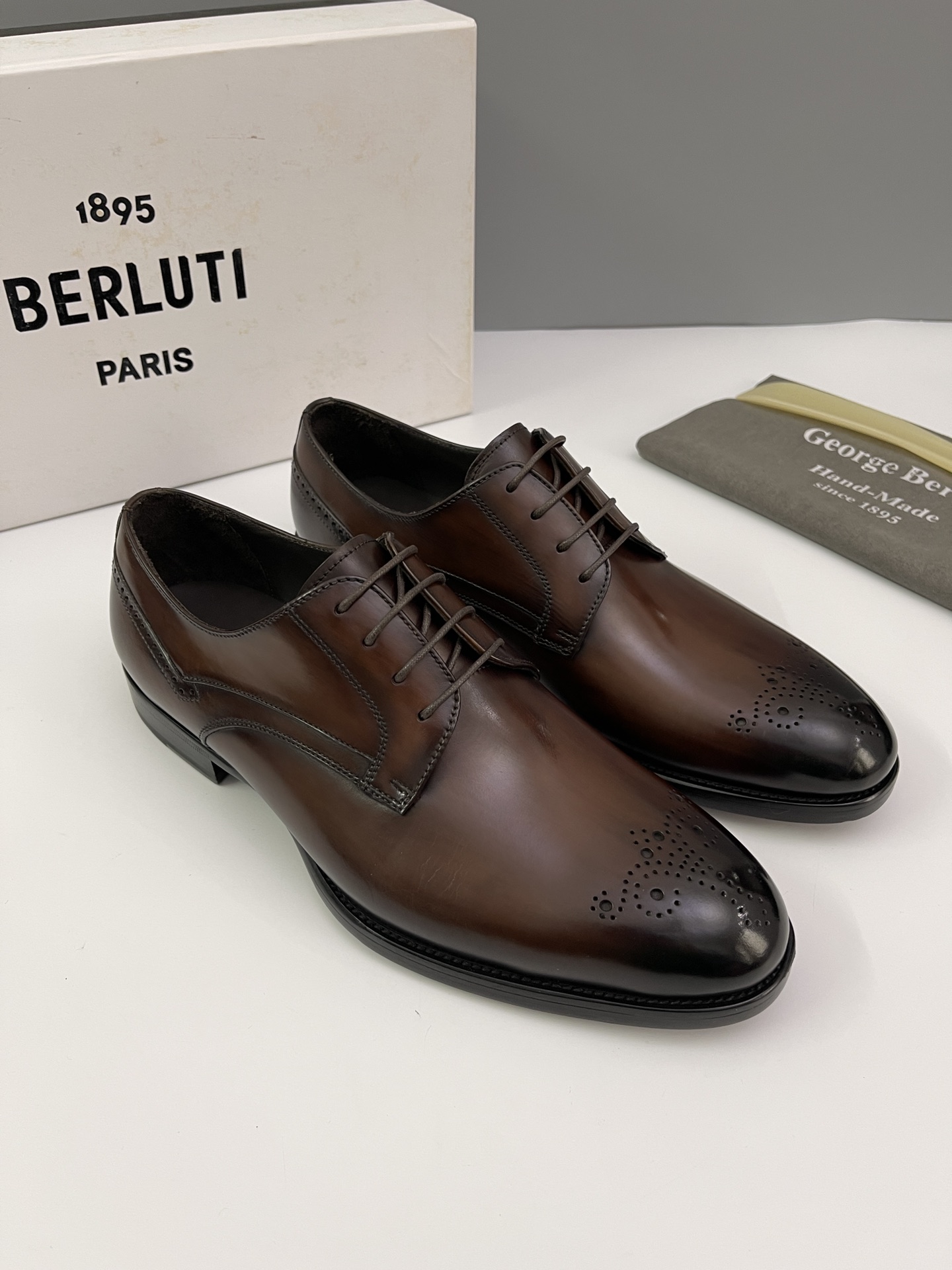 Berlut* Bruti nuevos zapatos formales de los hombres coloreados a mano envío Selección de alta calid