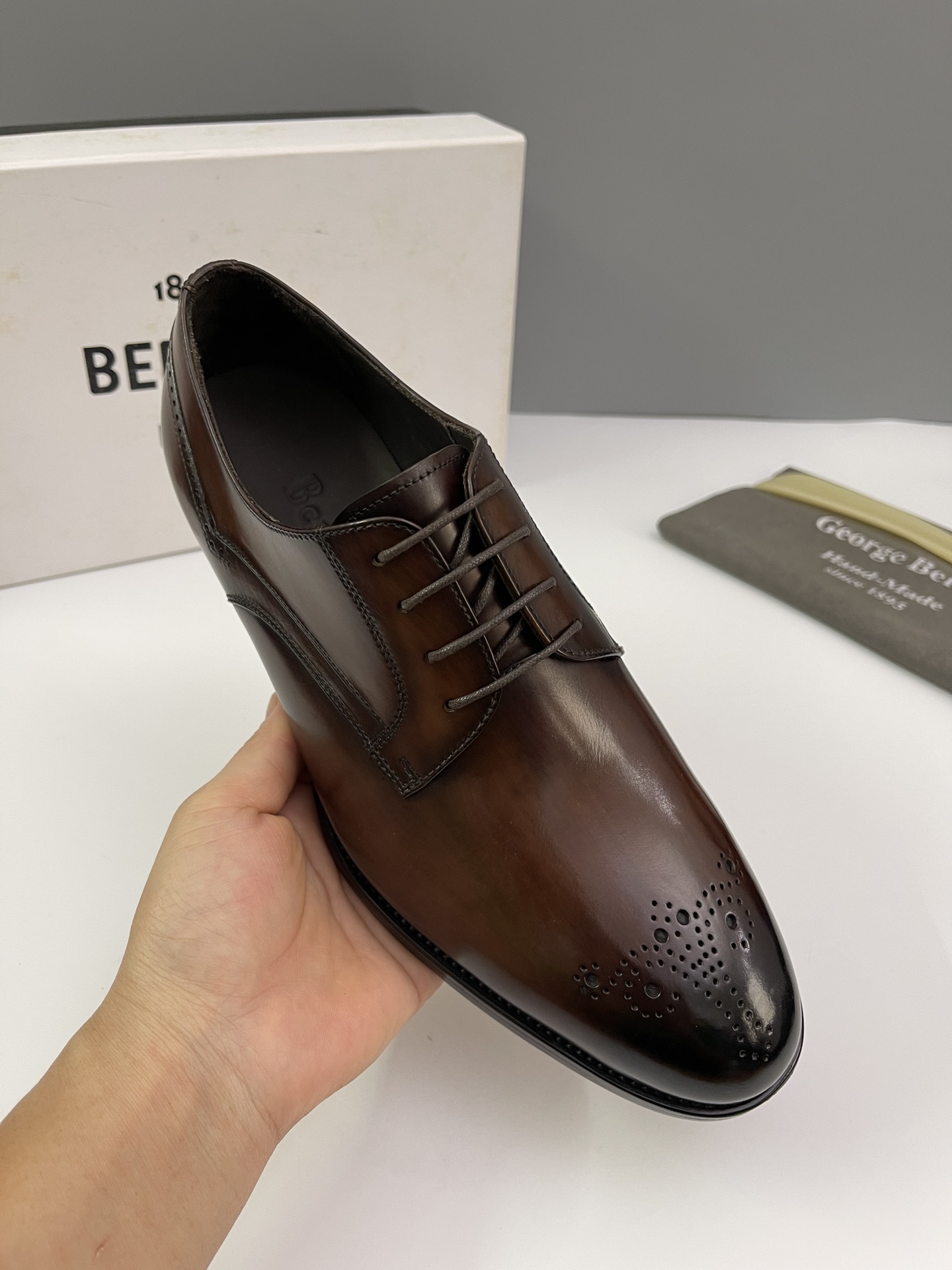 Berlut* Bruti nuevos zapatos formales de los hombres coloreados a mano envío Selección de alta calid