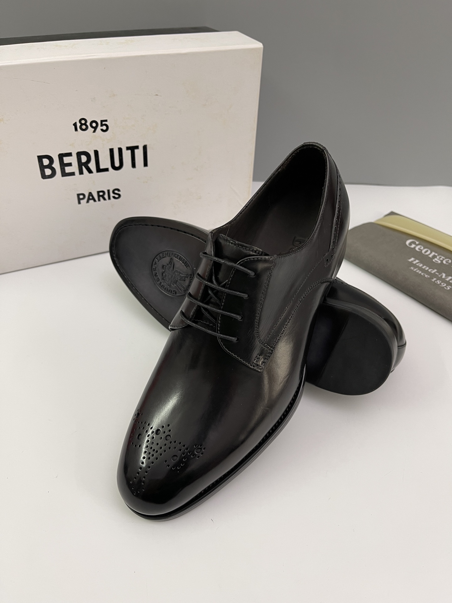 Berlut* Bruti nuevos zapatos formales de los hombres coloreados a mano envío Selección de alta calid
