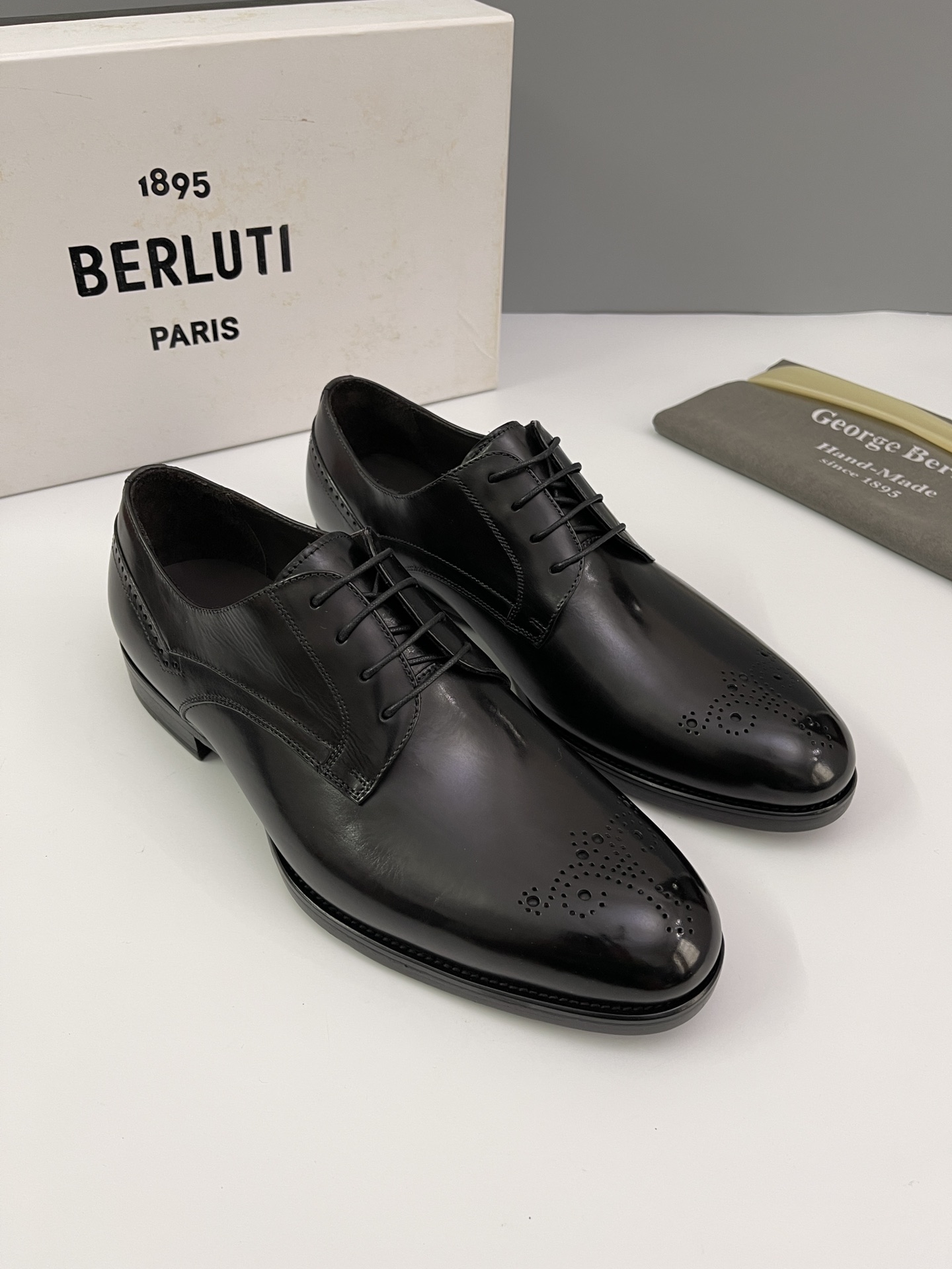 Berlut* Bruti nuevos zapatos formales de los hombres coloreados a mano envío Selección de alta calid