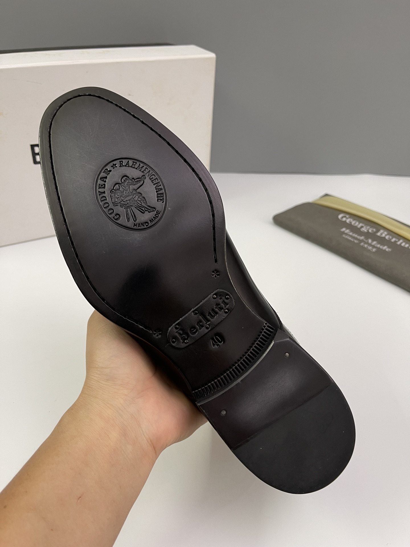 Berlut* Bruti nuevos zapatos formales de los hombres coloreados a mano envío Selección de alta calid