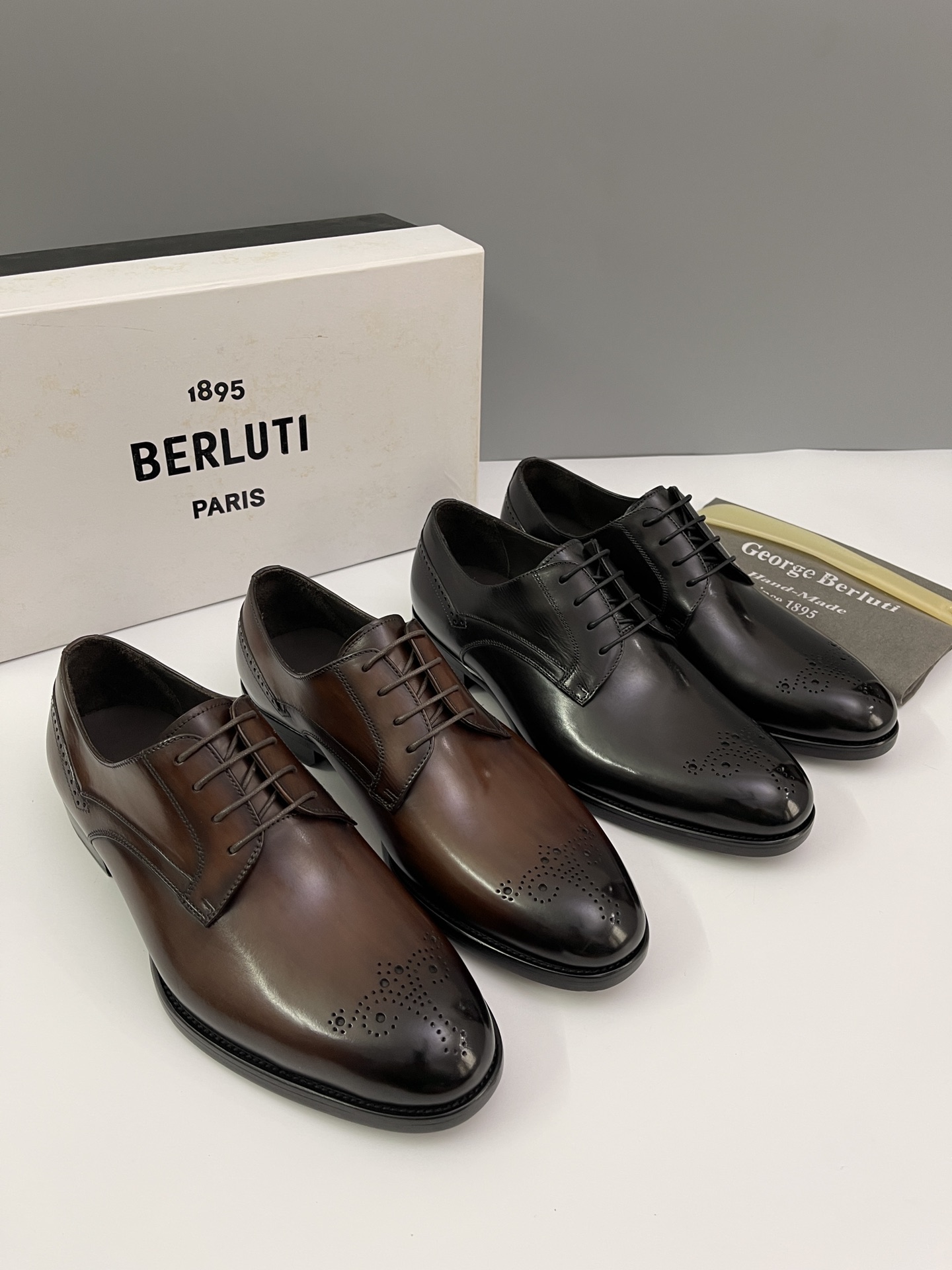 Berlut* Bruti nuevos zapatos formales de los hombres coloreados a mano envío Selección de alta calid