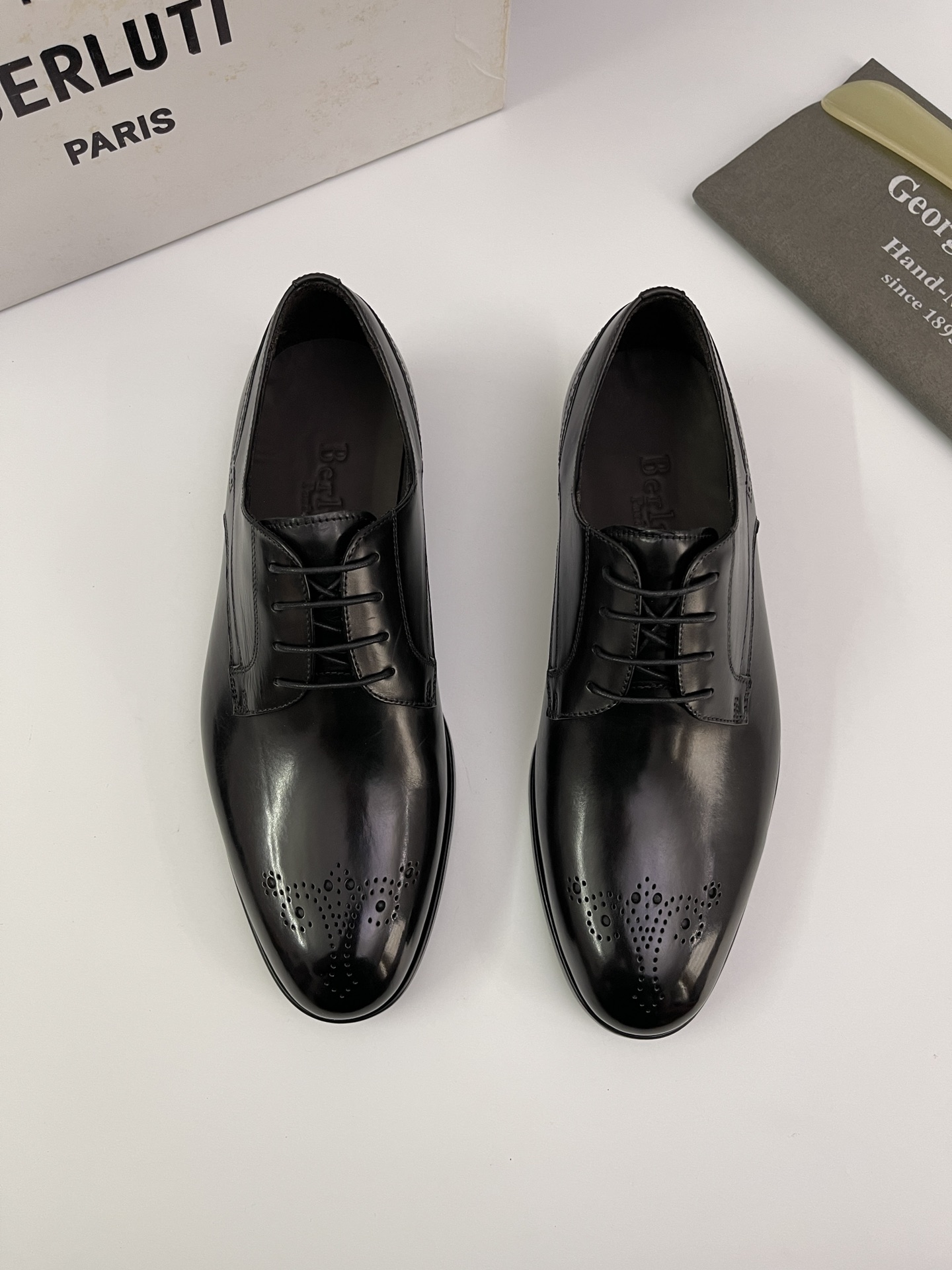 Berlut* Bruti nuevos zapatos formales de los hombres coloreados a mano envío Selección de alta calid