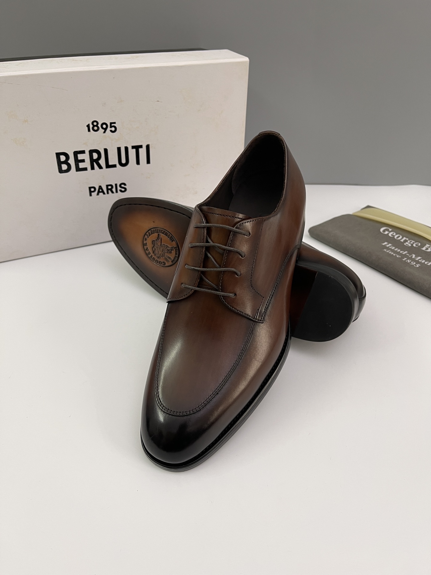 Berlut* Bruti nuevos zapatos formales de los hombres coloreados a mano envío Selección de alta calid
