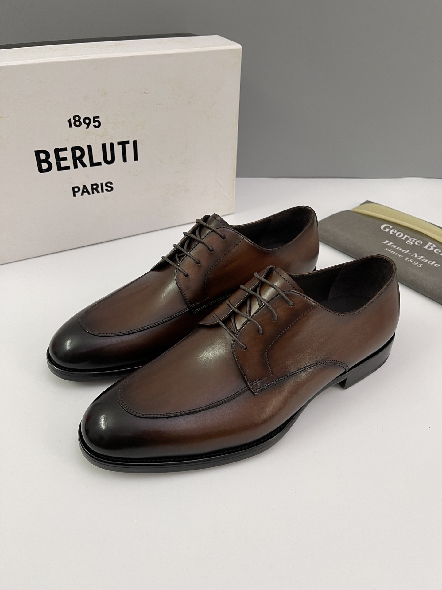 Berlut* Bruti nuevos zapatos formales de los hombres coloreados a mano envío Selección de alta calid