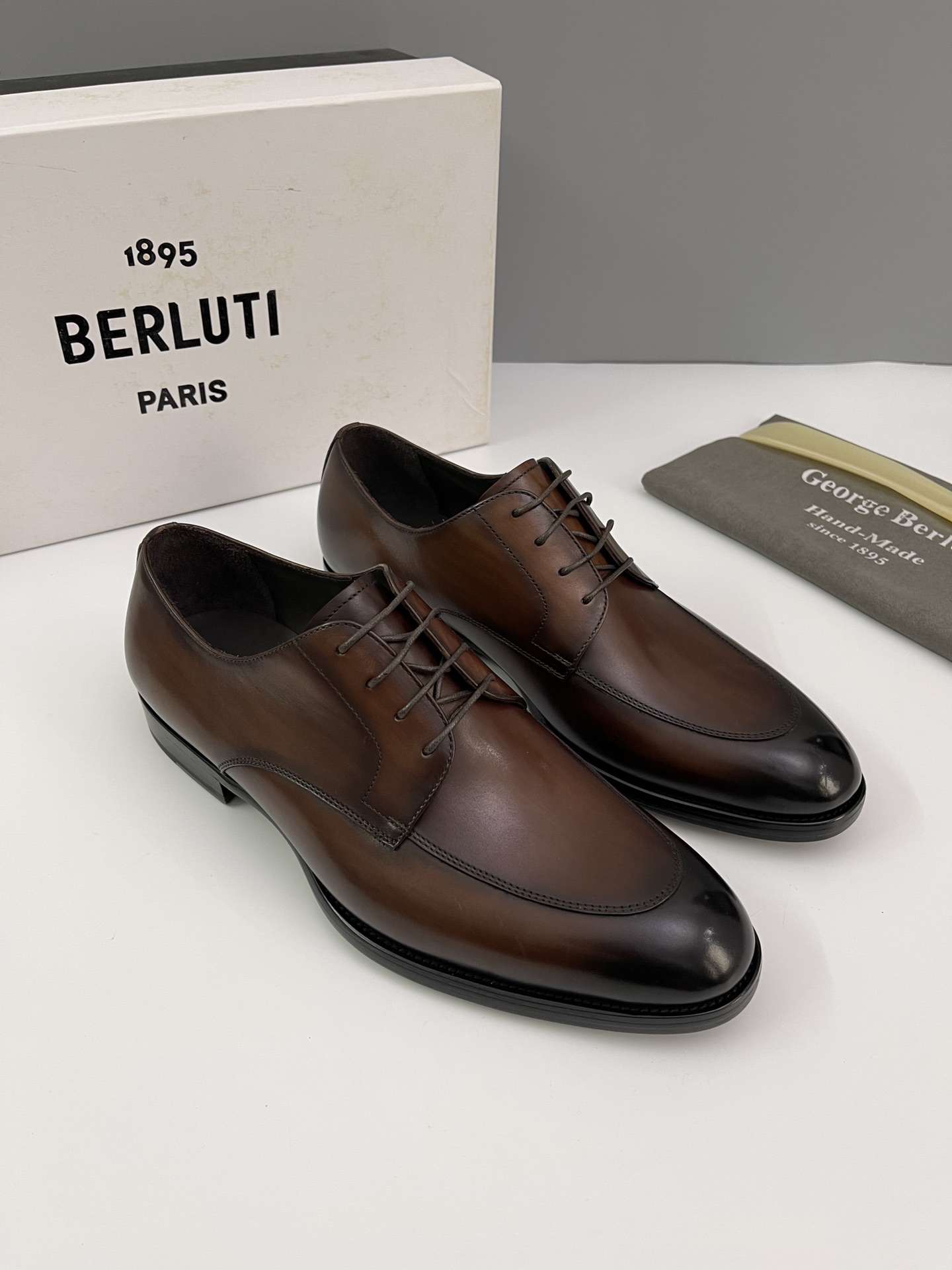 Berlut* Bruti nuevos zapatos formales de los hombres coloreados a mano envío Selección de alta calid