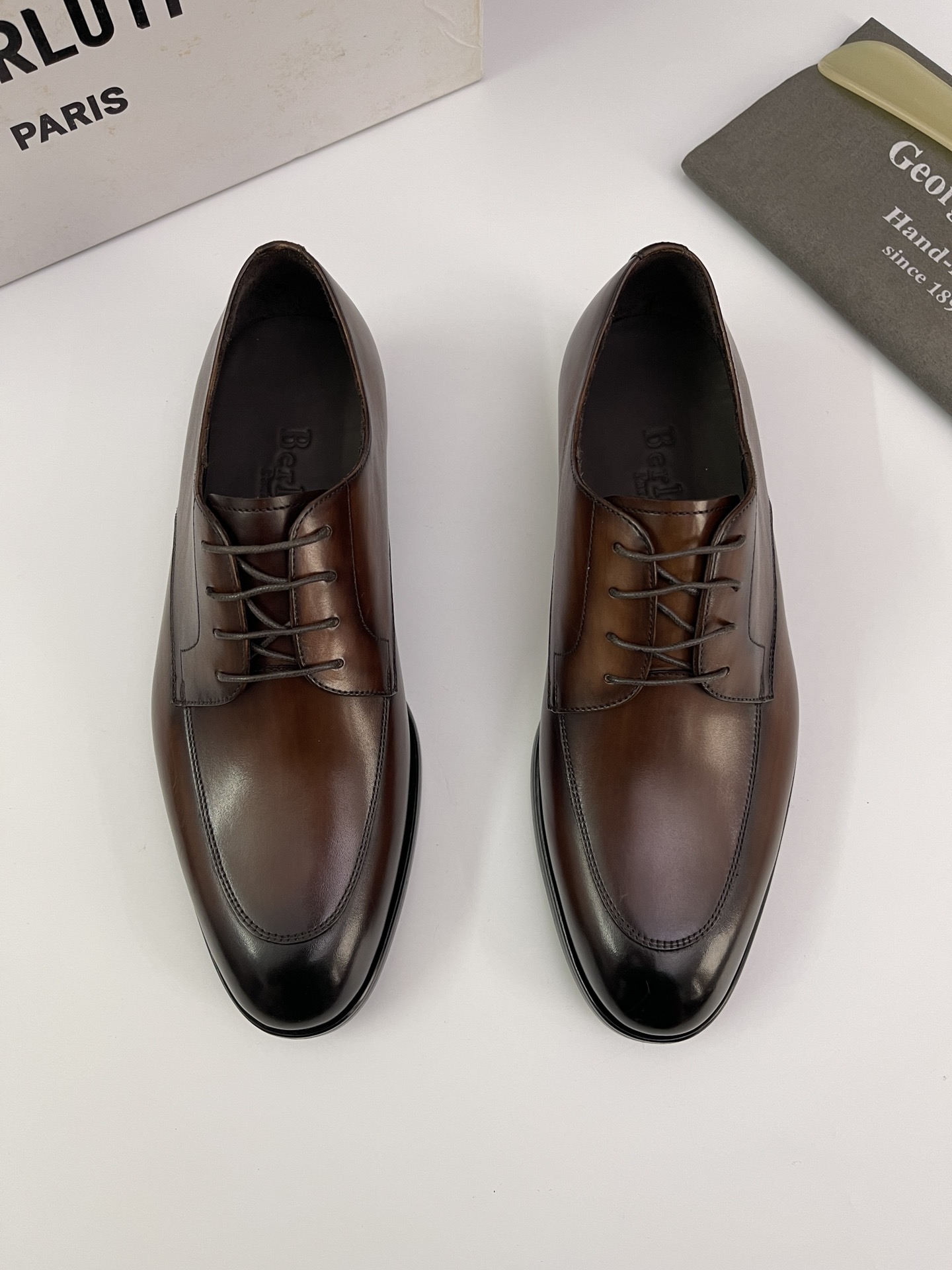 Berlut* Bruti nuevos zapatos formales de los hombres coloreados a mano envío Selección de alta calid