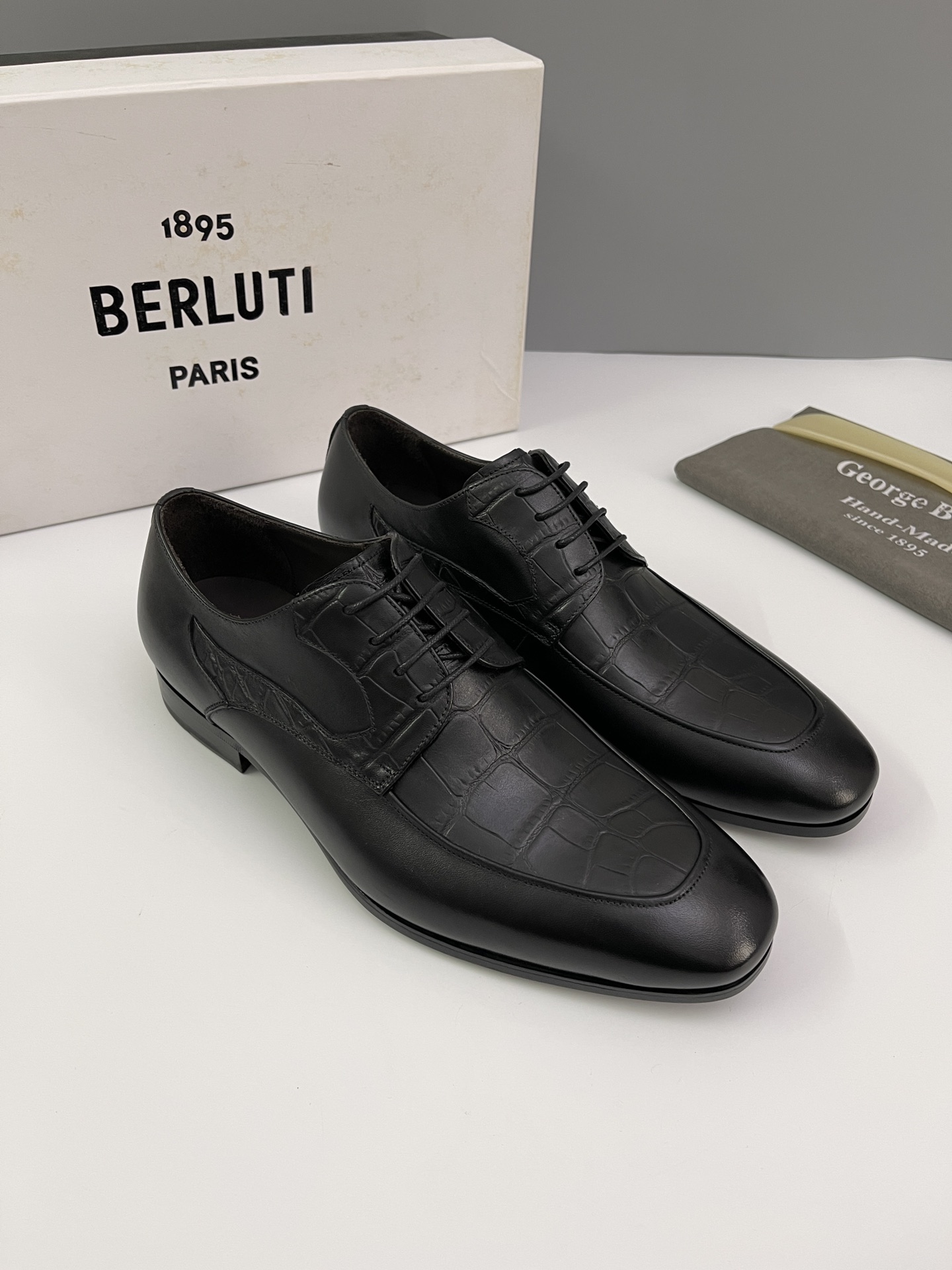 Berlut* Bruti nuevos zapatos formales de los hombres coloreados a mano envío Selección de alta calid