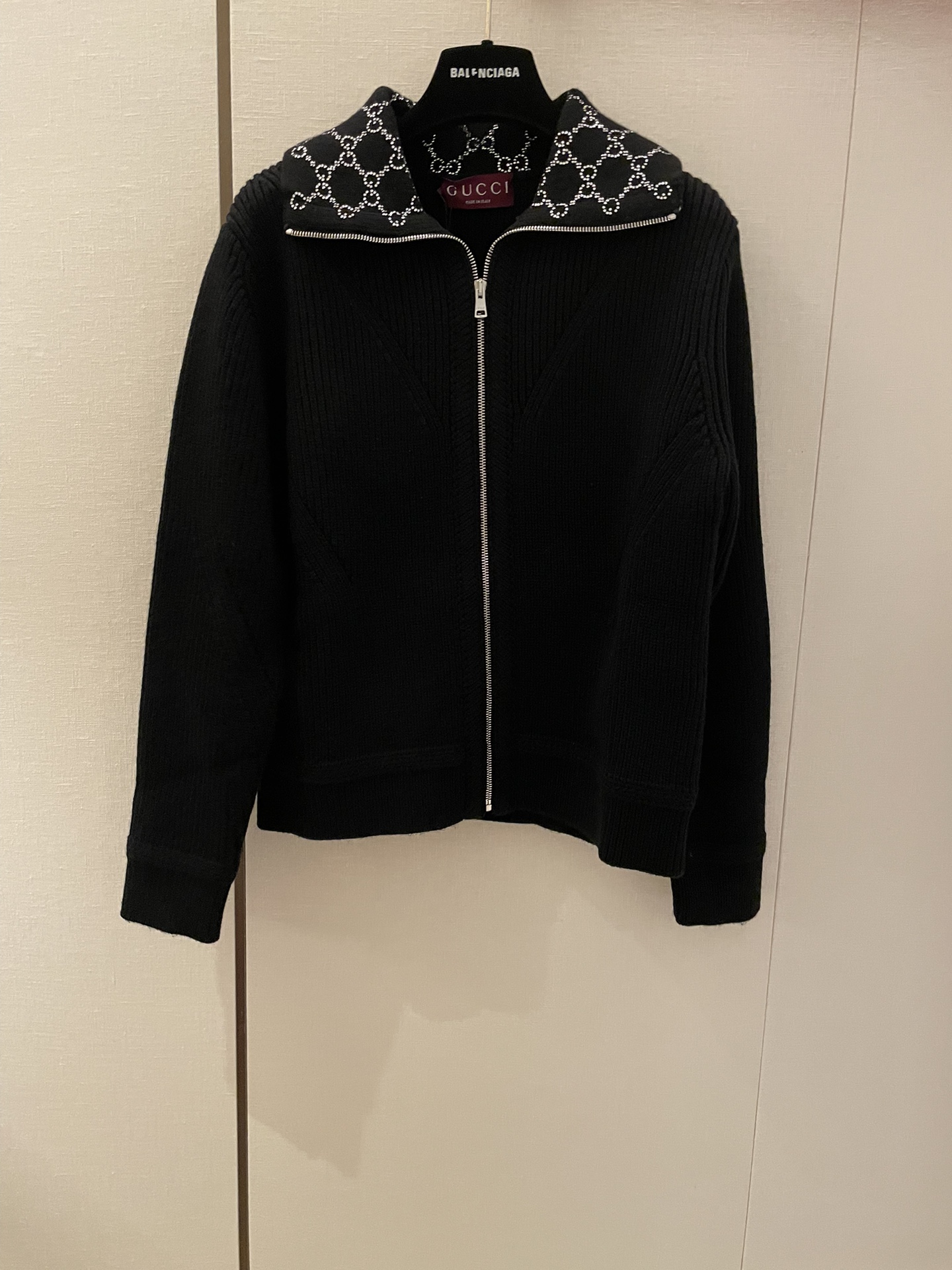 Gucci Kleding Cardigans Koop de beste hoge kwaliteit
 Zwart Weven Stof Wol