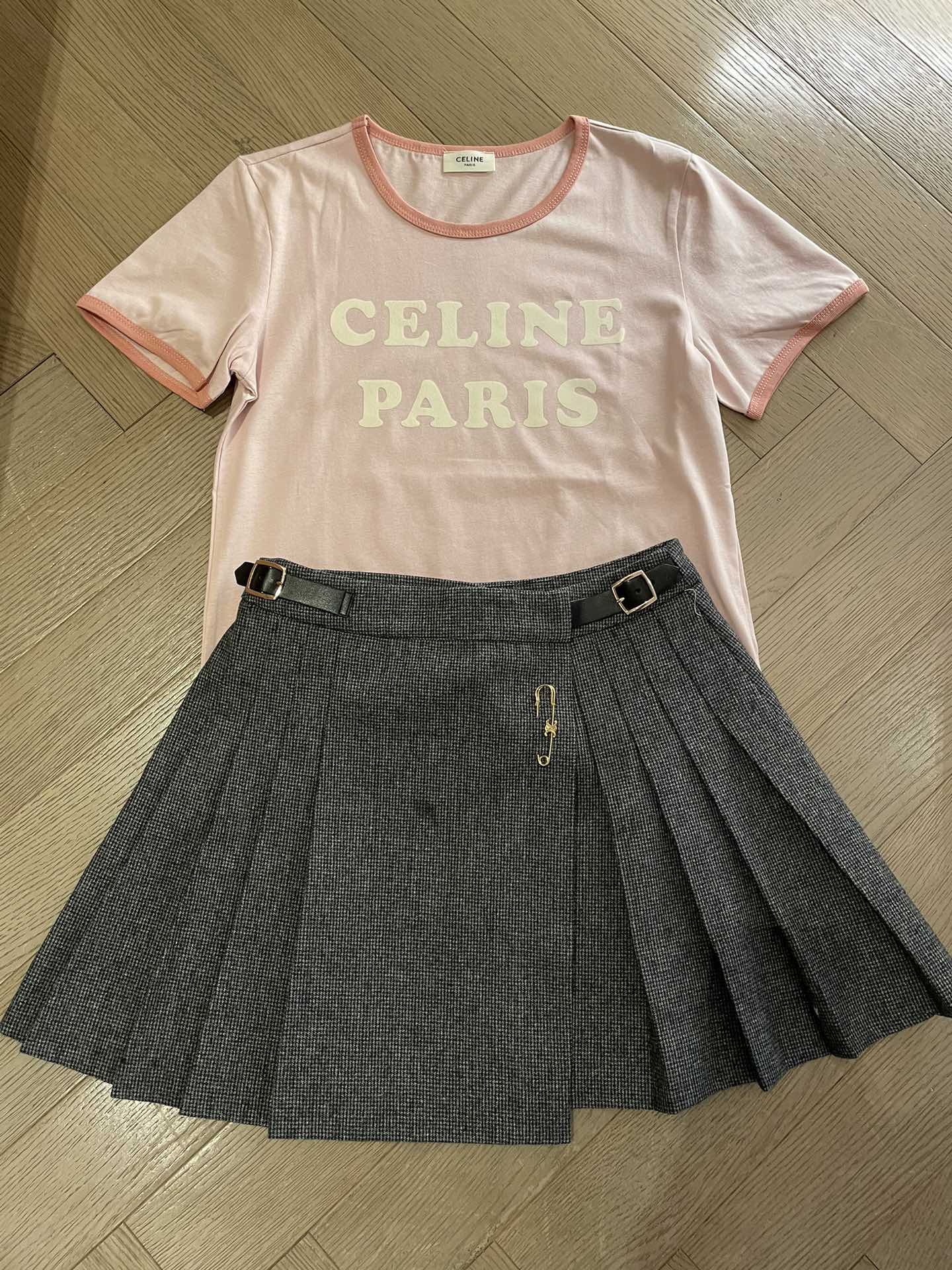 Celine Kleding Rok Goud Wol