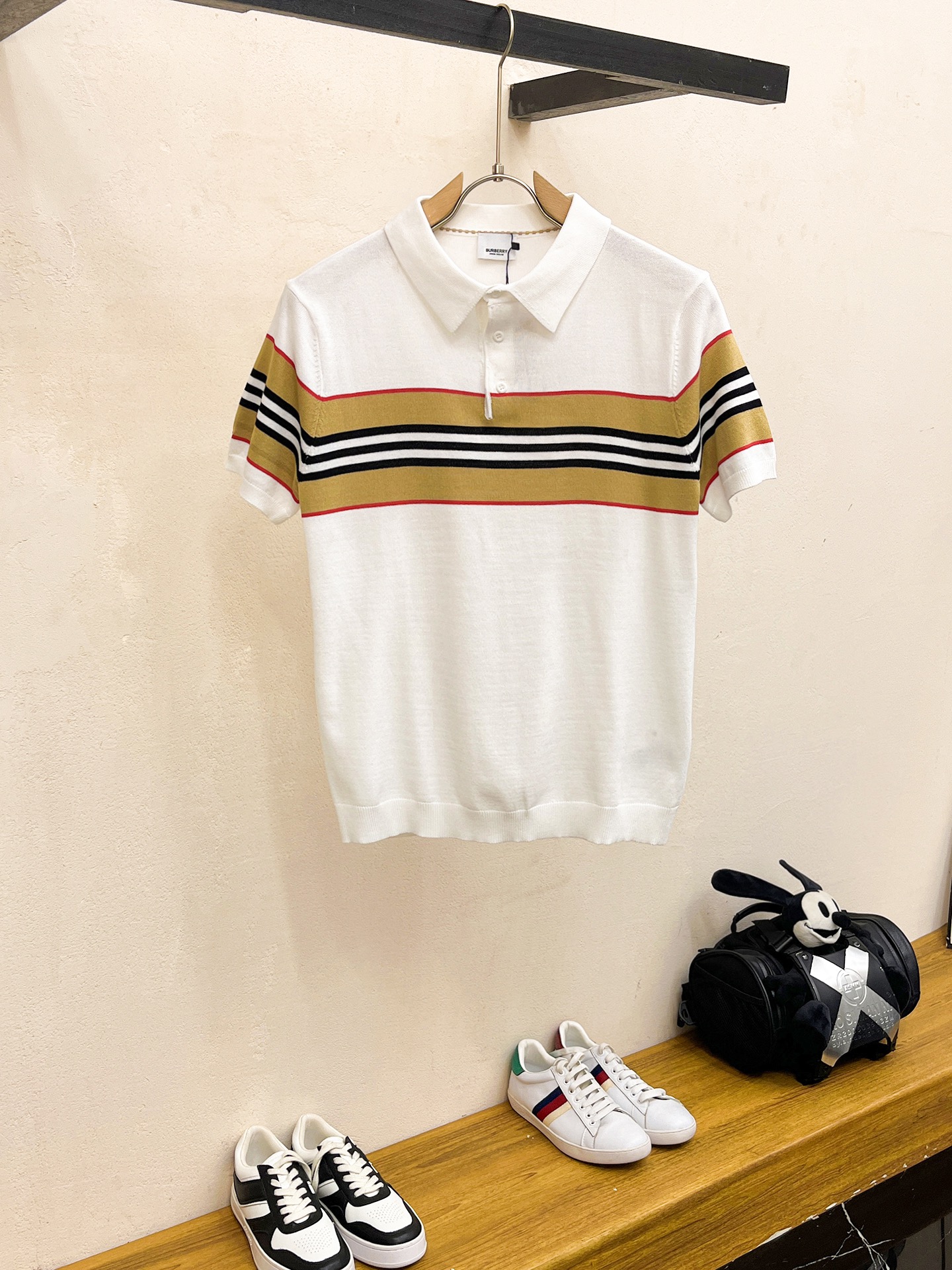 Burberry Clothing Knit Sweater Polo T-Shirt Men Cotton Knitted Knitting Fall/Winter Collection