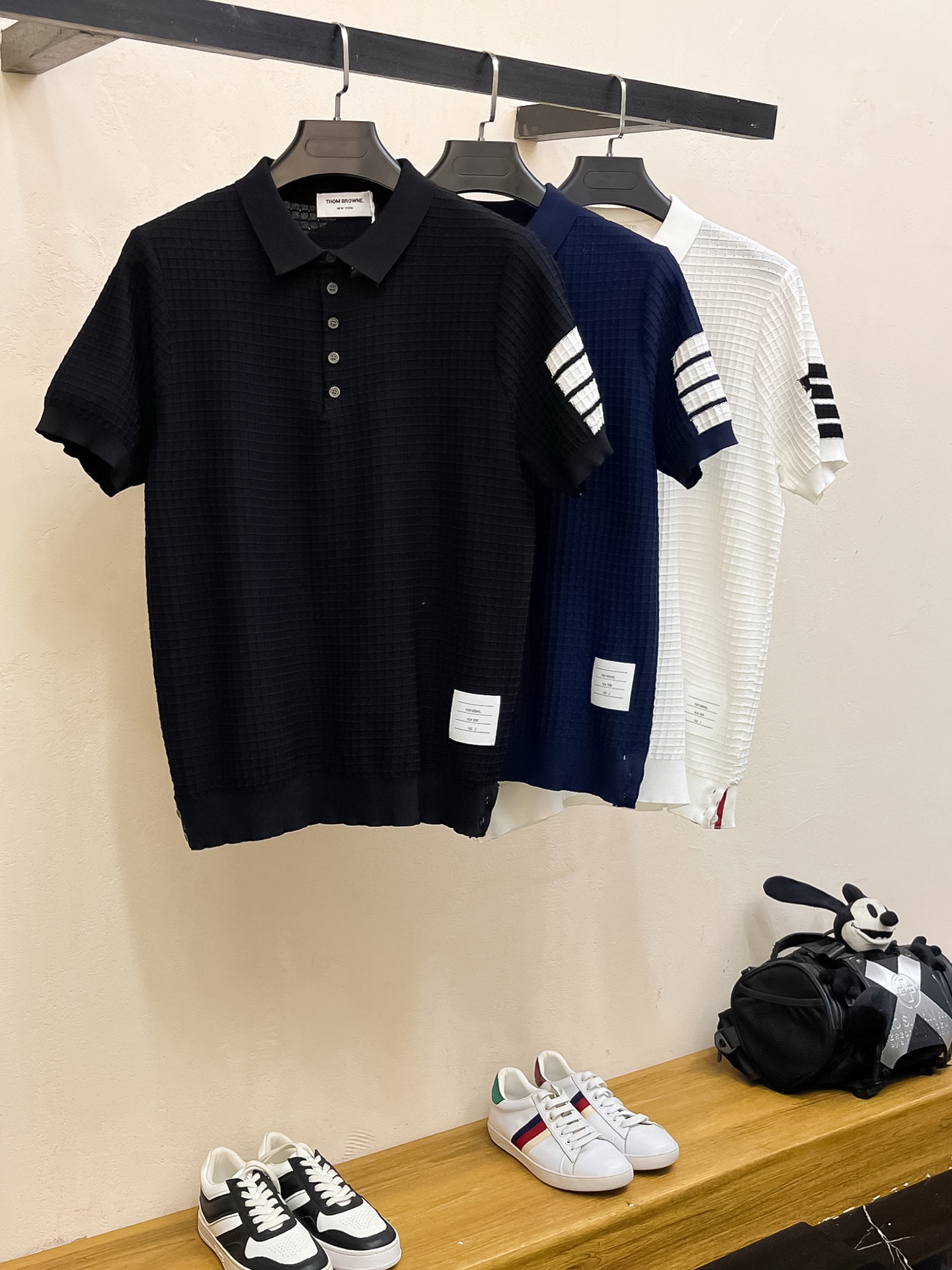 TB 2026春夏新品针织短袖，进口针织面料，手感柔软。顶级进口私货，设计潮流短袖针织衫，不失奢华 品质