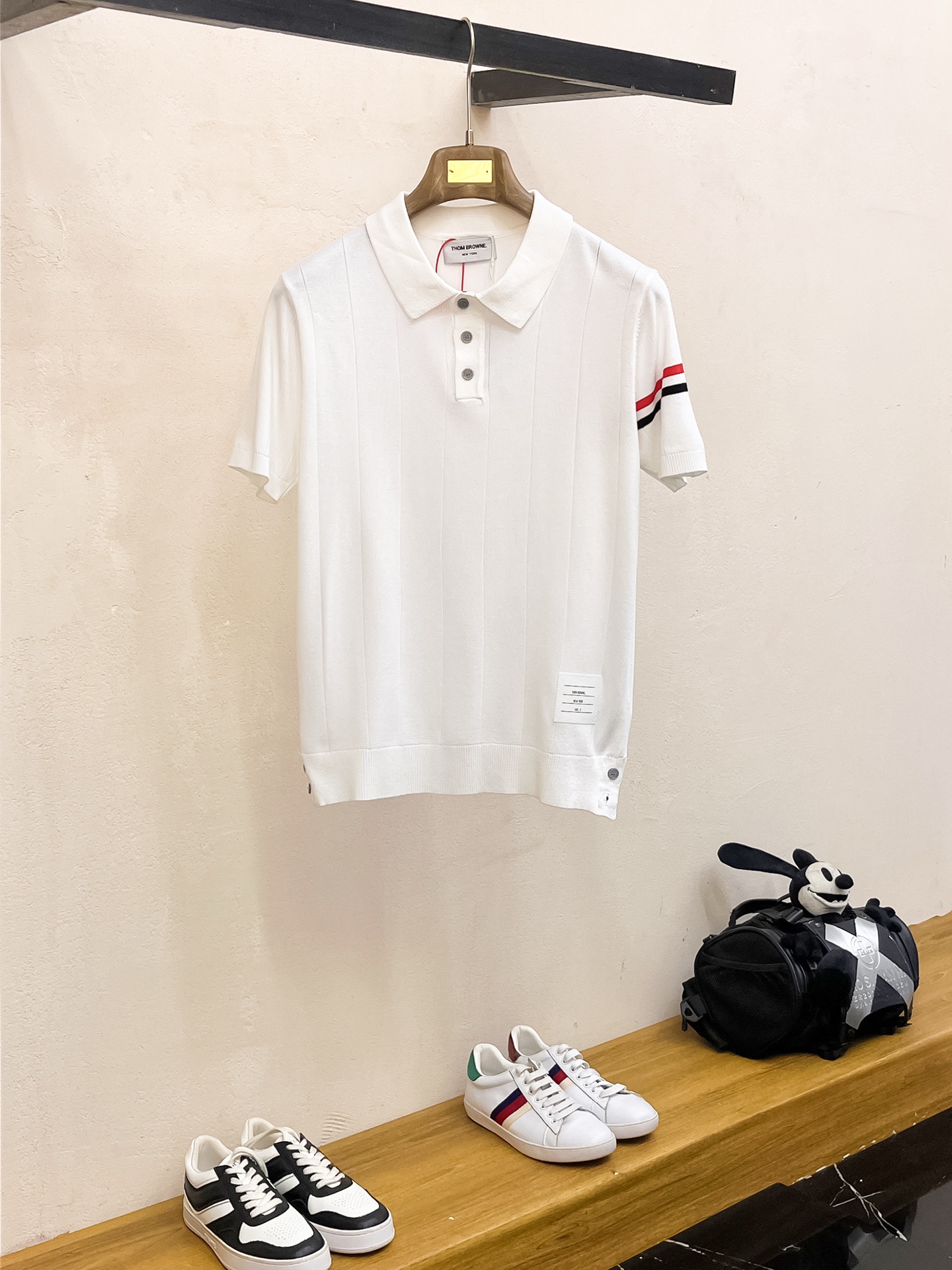 TB 2026春夏新品针织短袖，进口针织面料，手感柔软。顶级进口私货，设计潮流短袖针织衫，不失奢华 品质