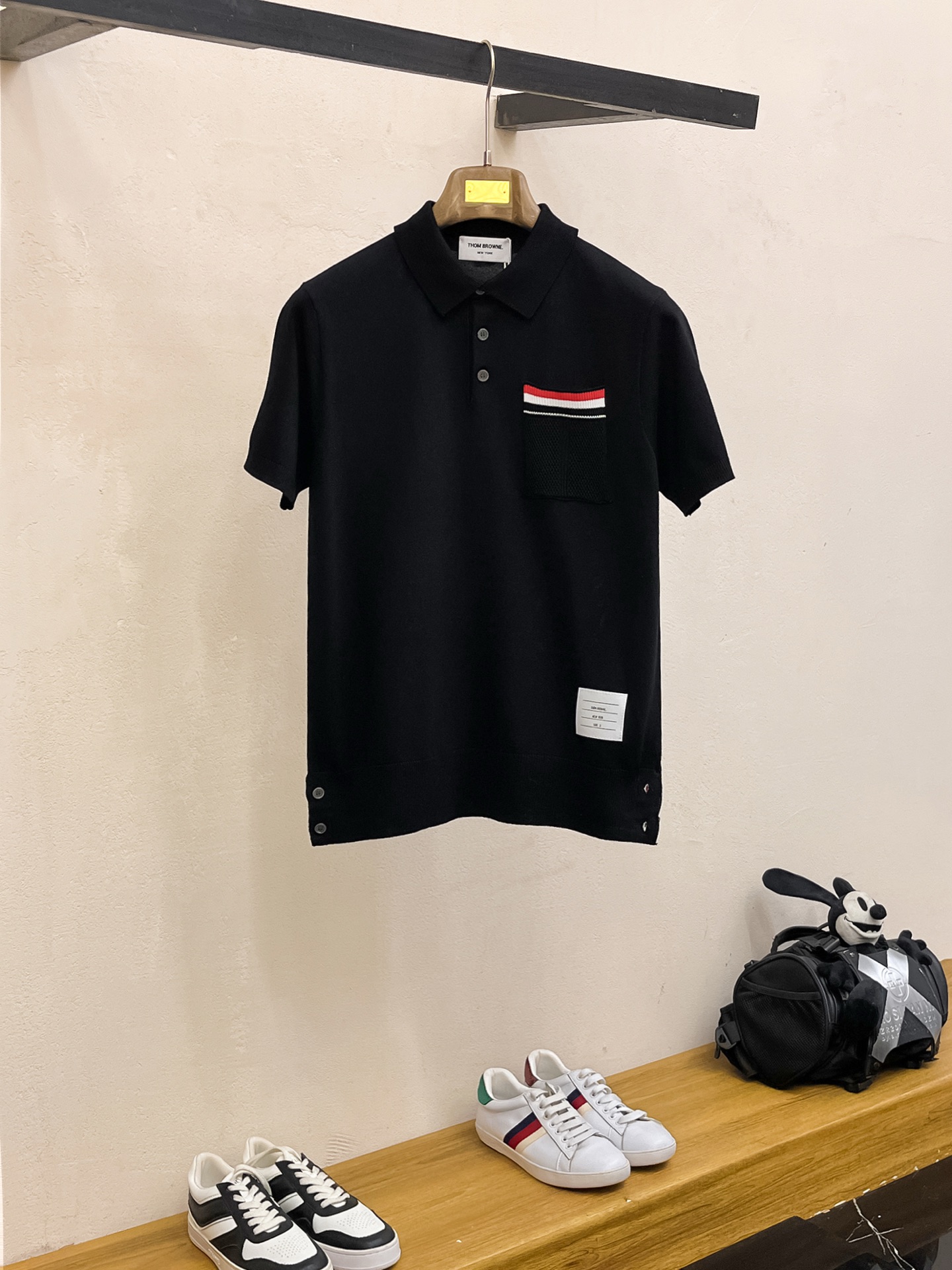 TB 2026春夏新品针织短袖，进口针织面料，手感柔软。顶级进口私货，设计潮流短袖针织衫，不失奢华 品质