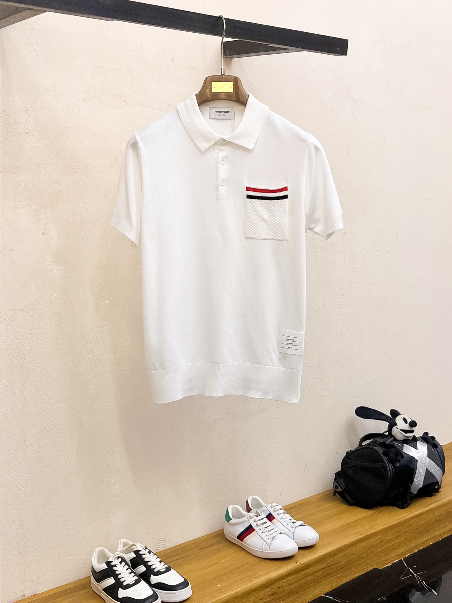 TB 2026春夏新品针织短袖，进口针织面料，手感柔软。顶级进口私货，设计潮流短袖针织衫，不失奢华 品质