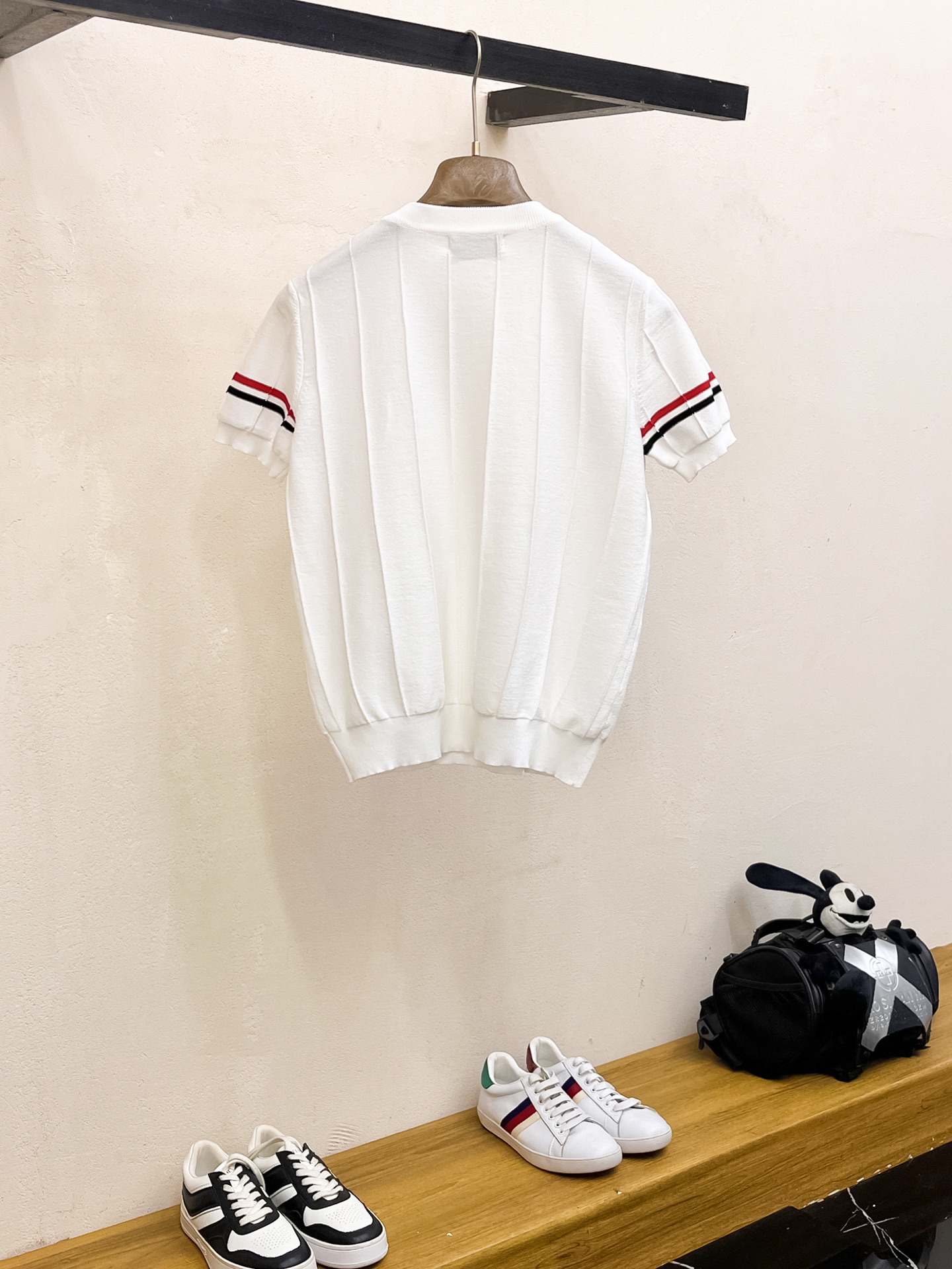 TB 2026春夏新品针织短袖，进口针织面料，手感柔软。顶级进口私货，设计潮流短袖针织衫，不失奢华 品质